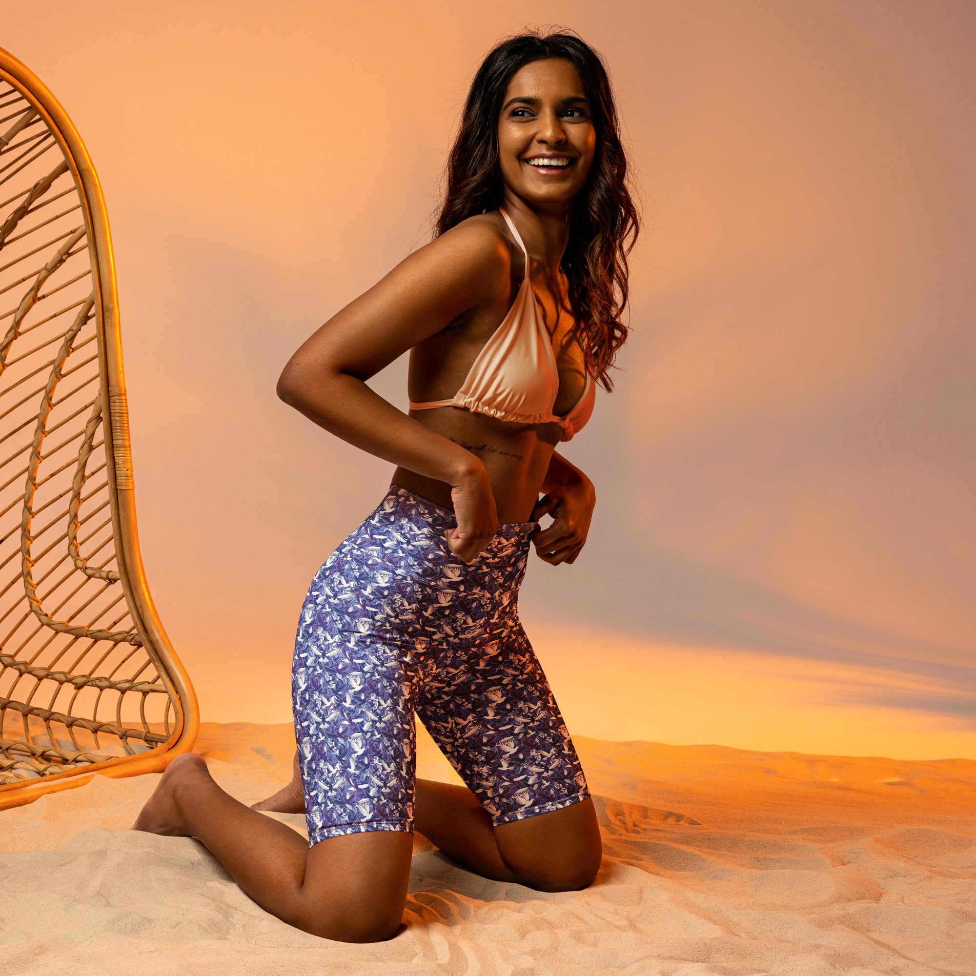 Dove in Flight Bike Shorts | GearBunch