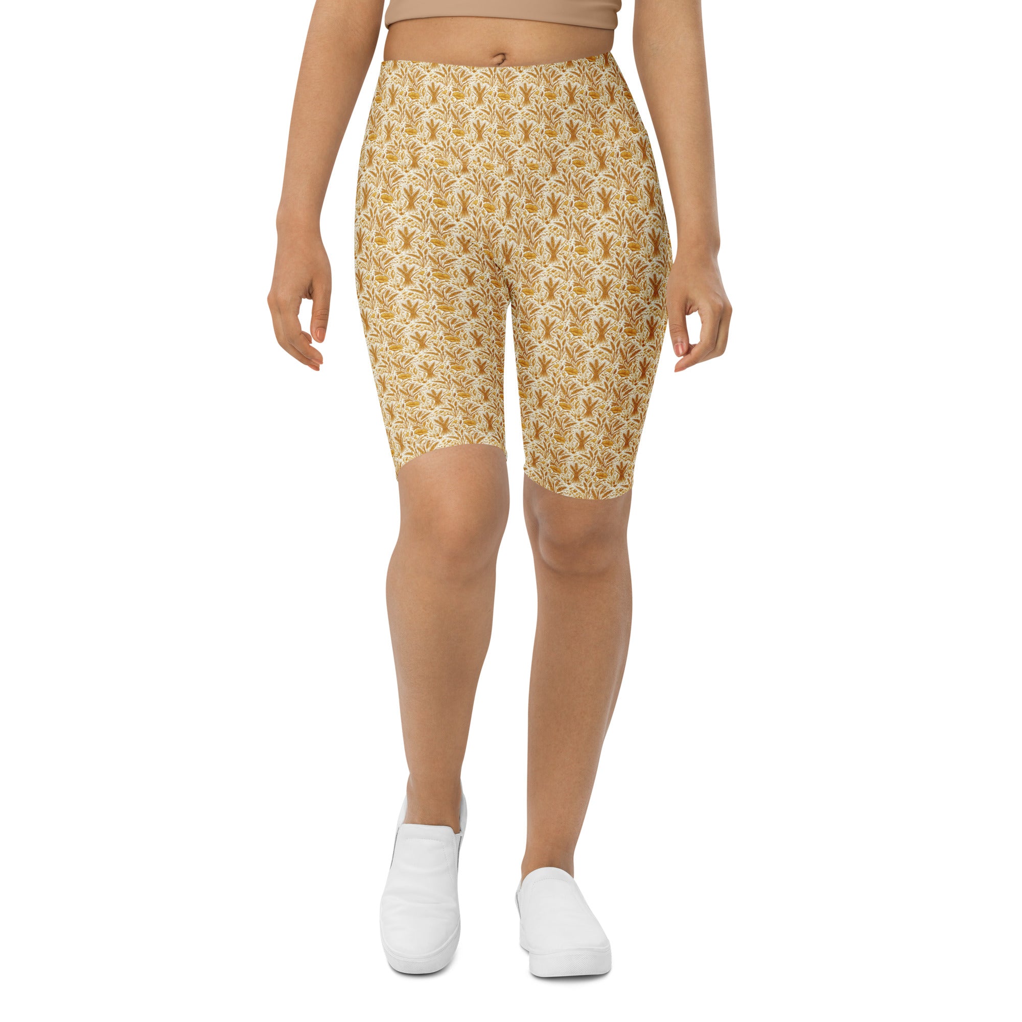 Wheat Field Harvest Bike Shorts | GearBunch