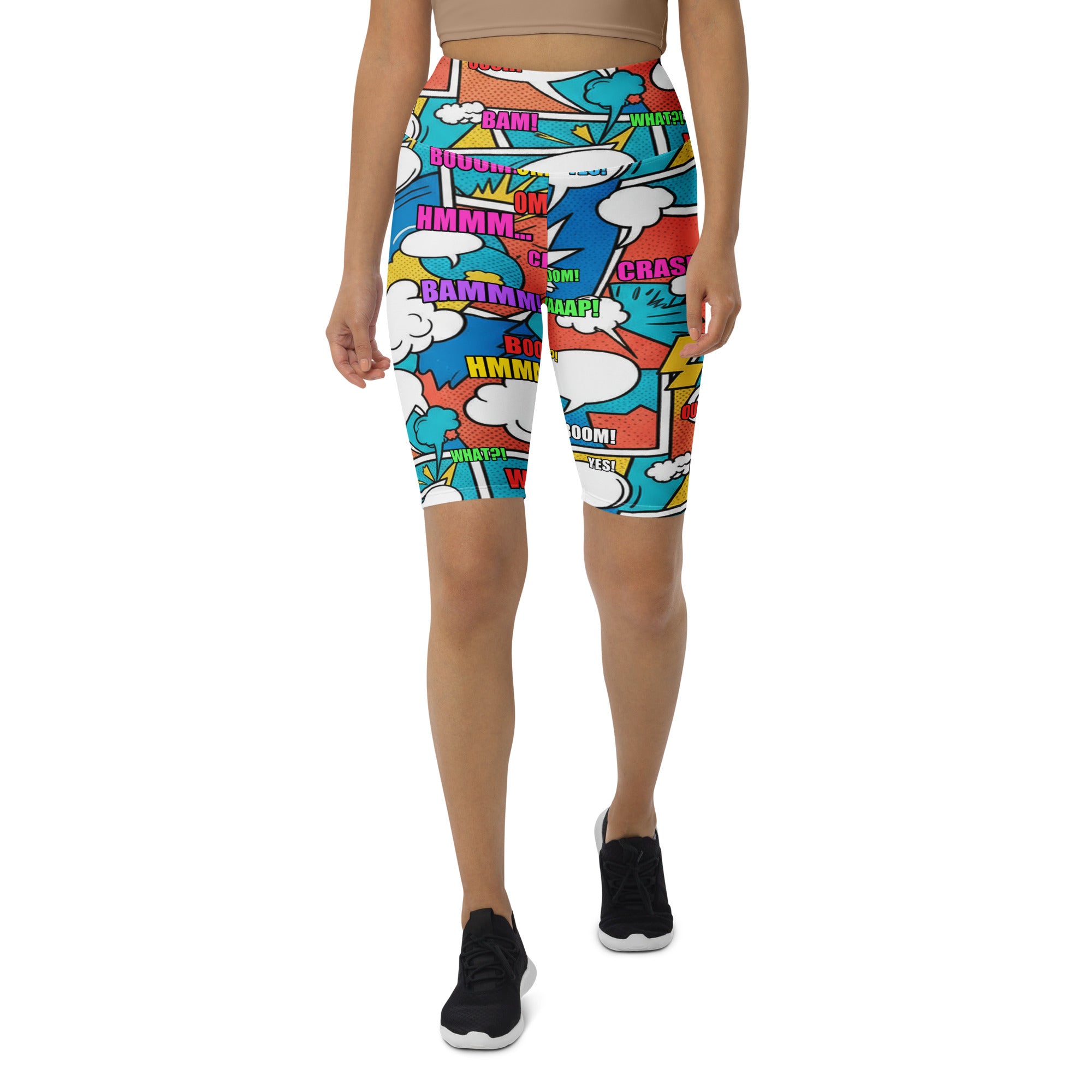 Comic Strip Surf Kapow Bike Shorts | GearBunch