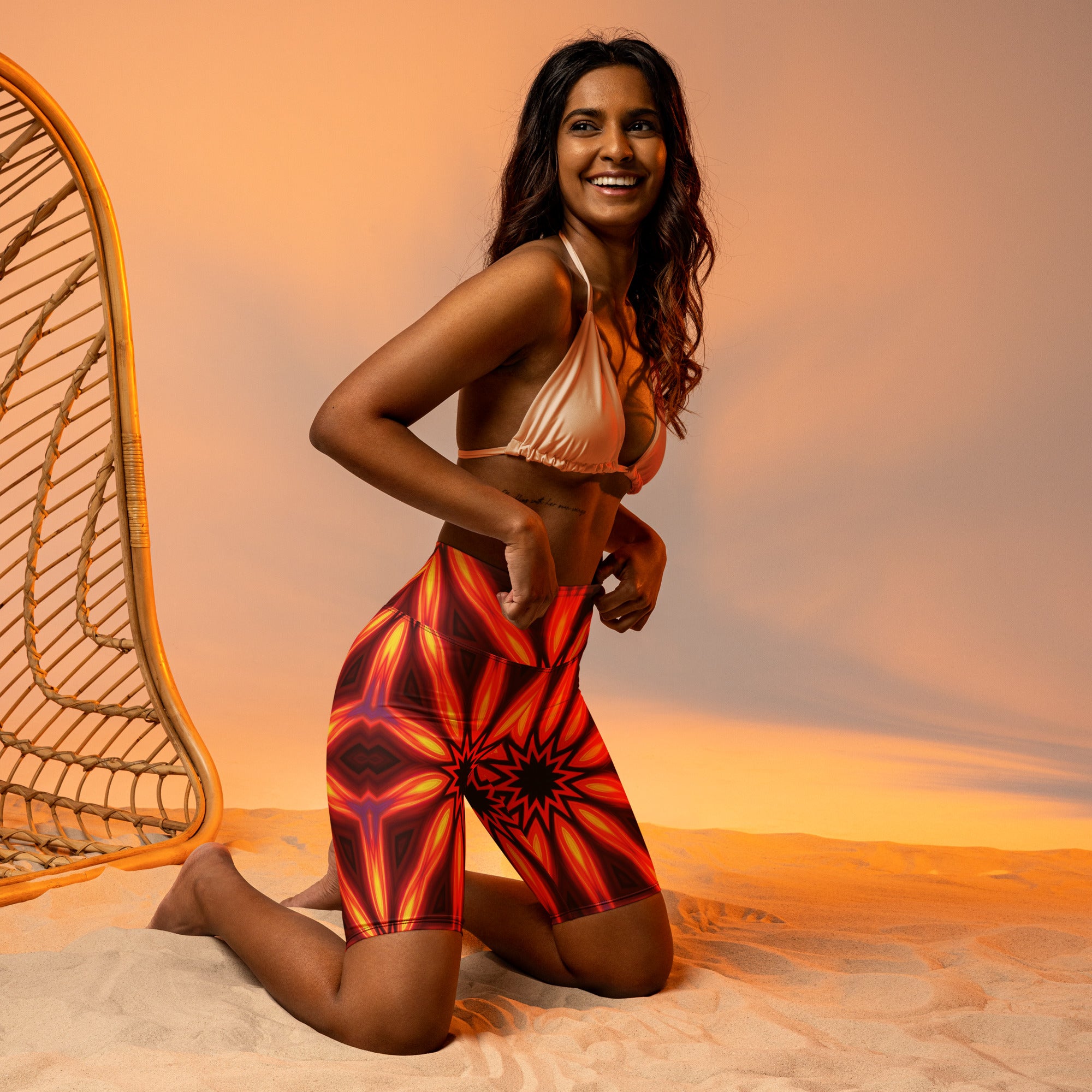 Psychedelic Infrared Bike Shorts | GearBunch