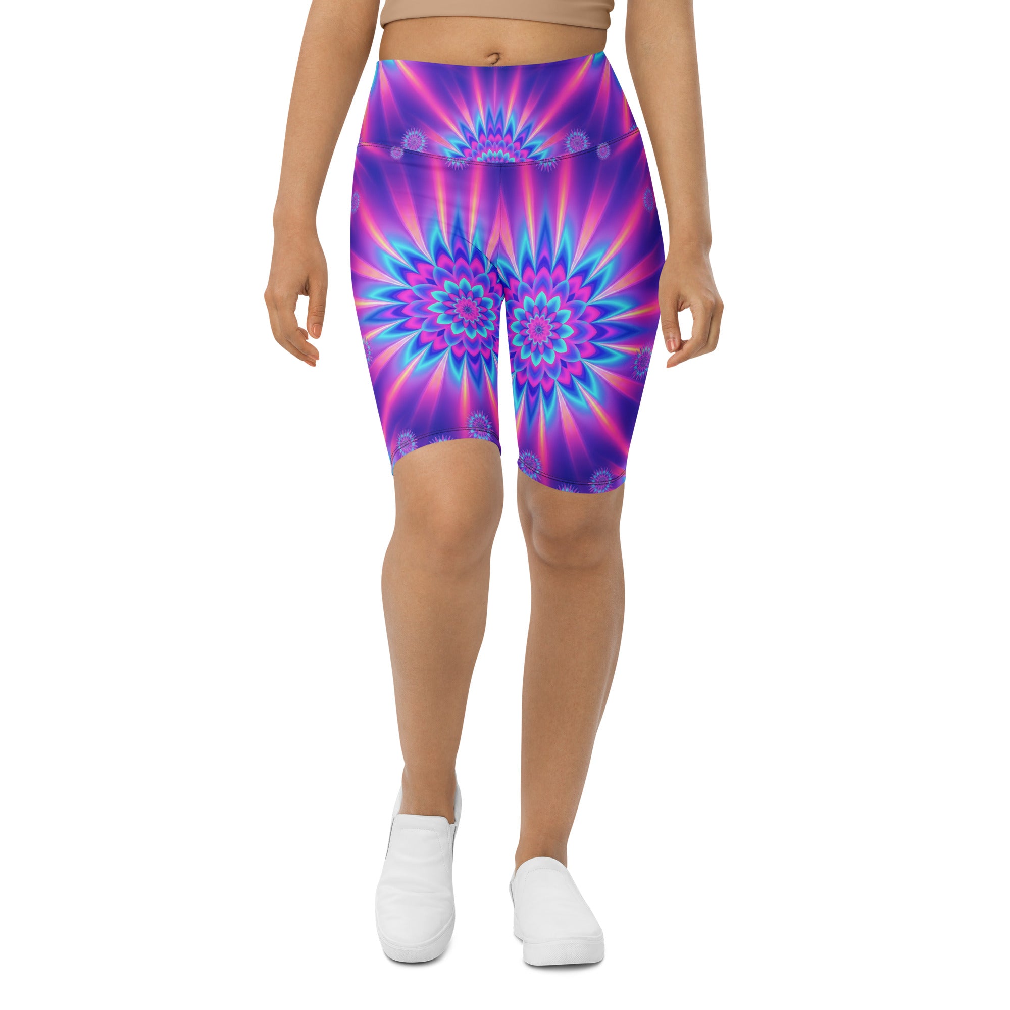 Psychedelic Vaporwave Dream Bike Shorts | GearBunch