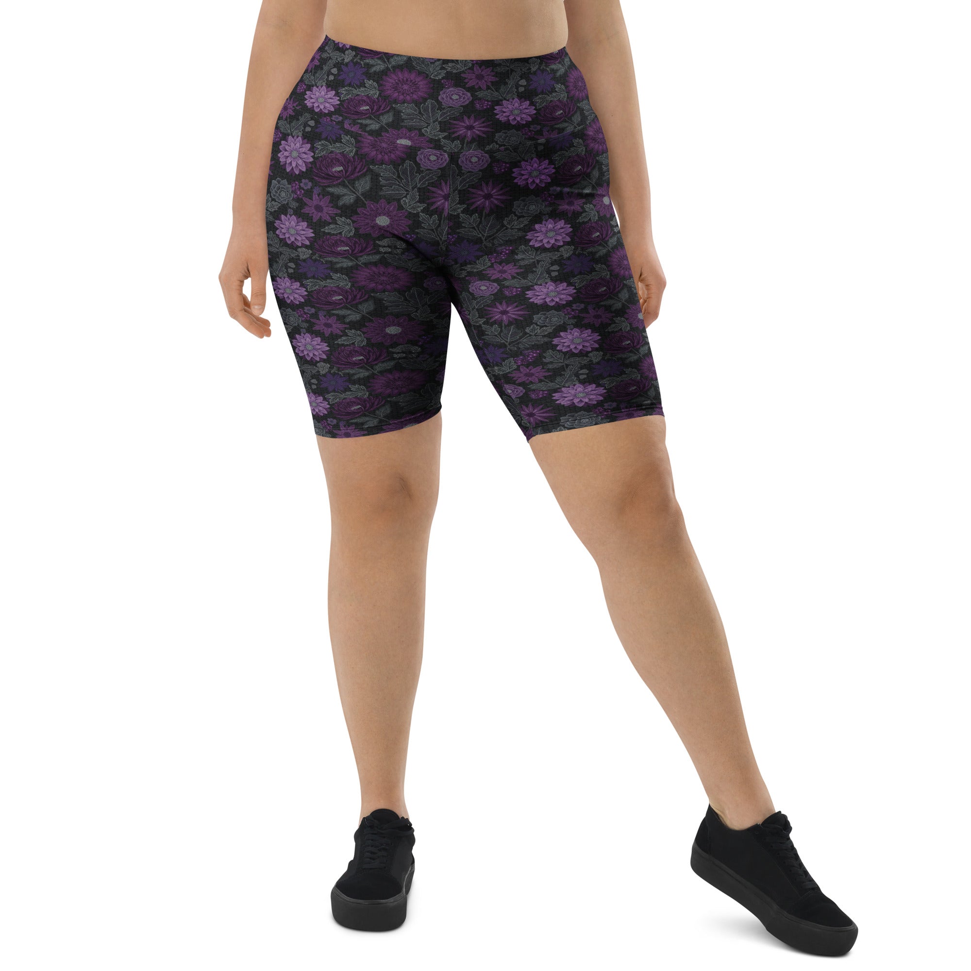 Jewel Paillette Orchid Bike Shorts | GearBunch