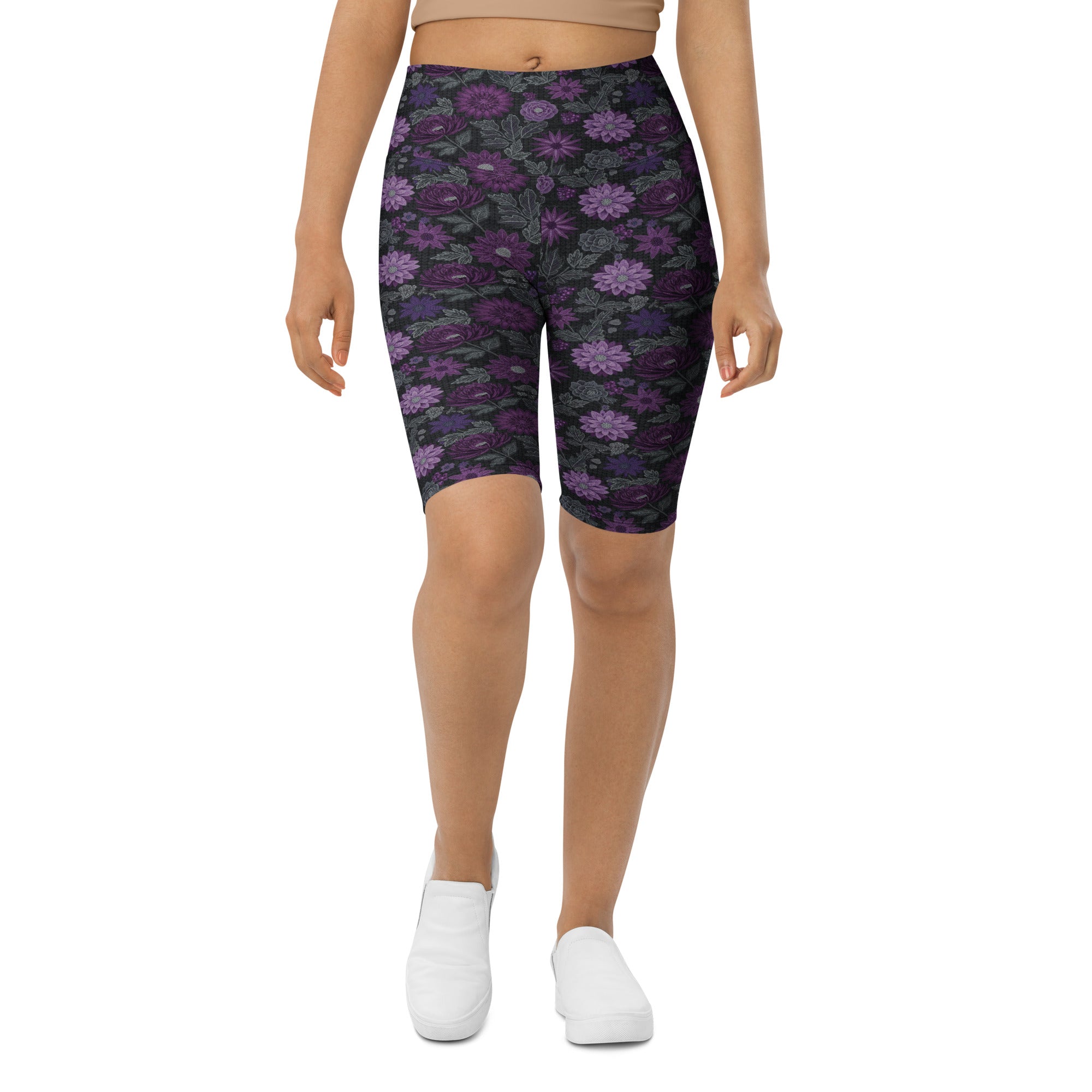 Jewel Paillette Orchid Bike Shorts | GearBunch