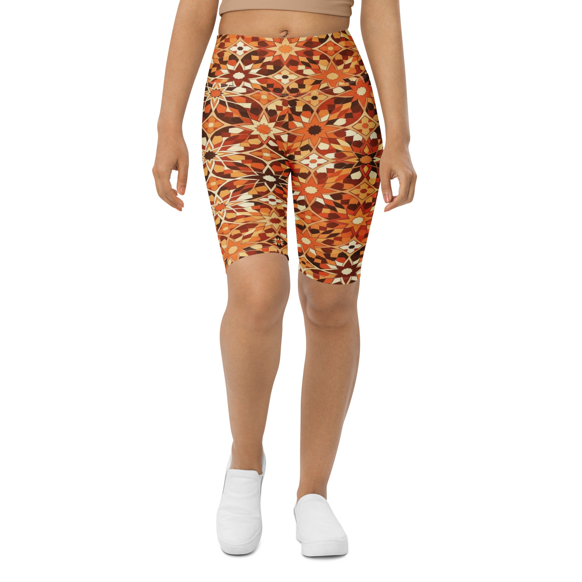Zellige Desert Sand Bike Shorts | GearBunch