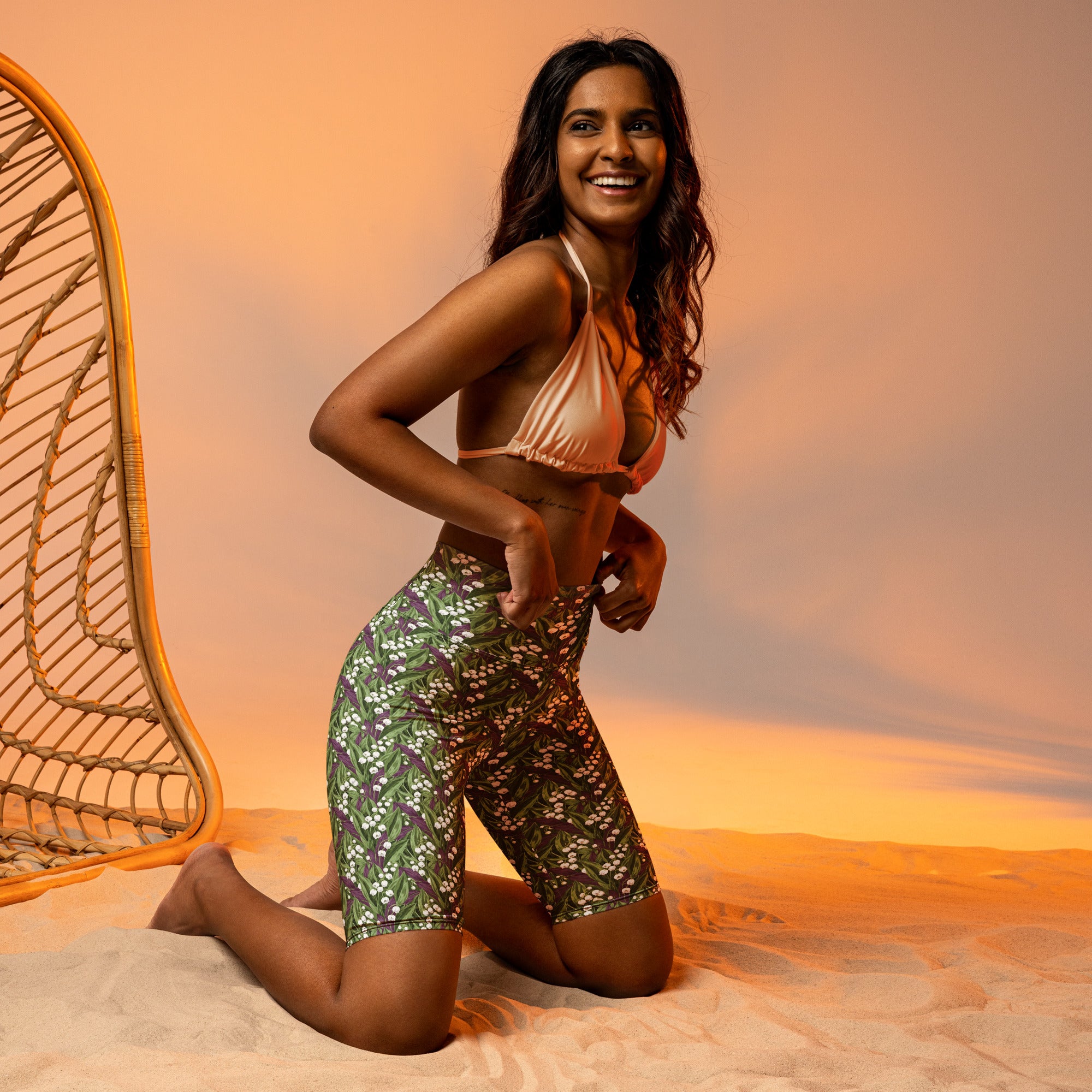 Lily of the Valley Bike Shorts | GearBunch