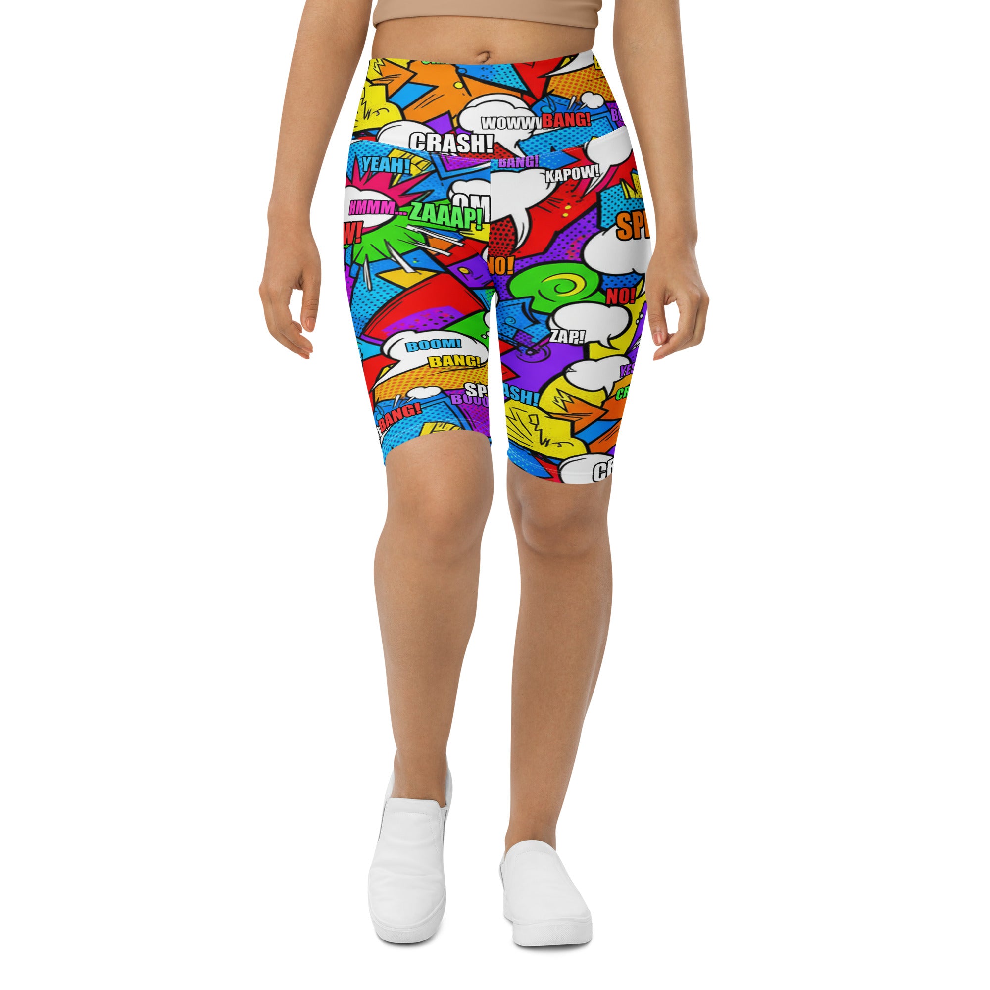 Comic Strip Classic Hero Bike Shorts | GearBunch