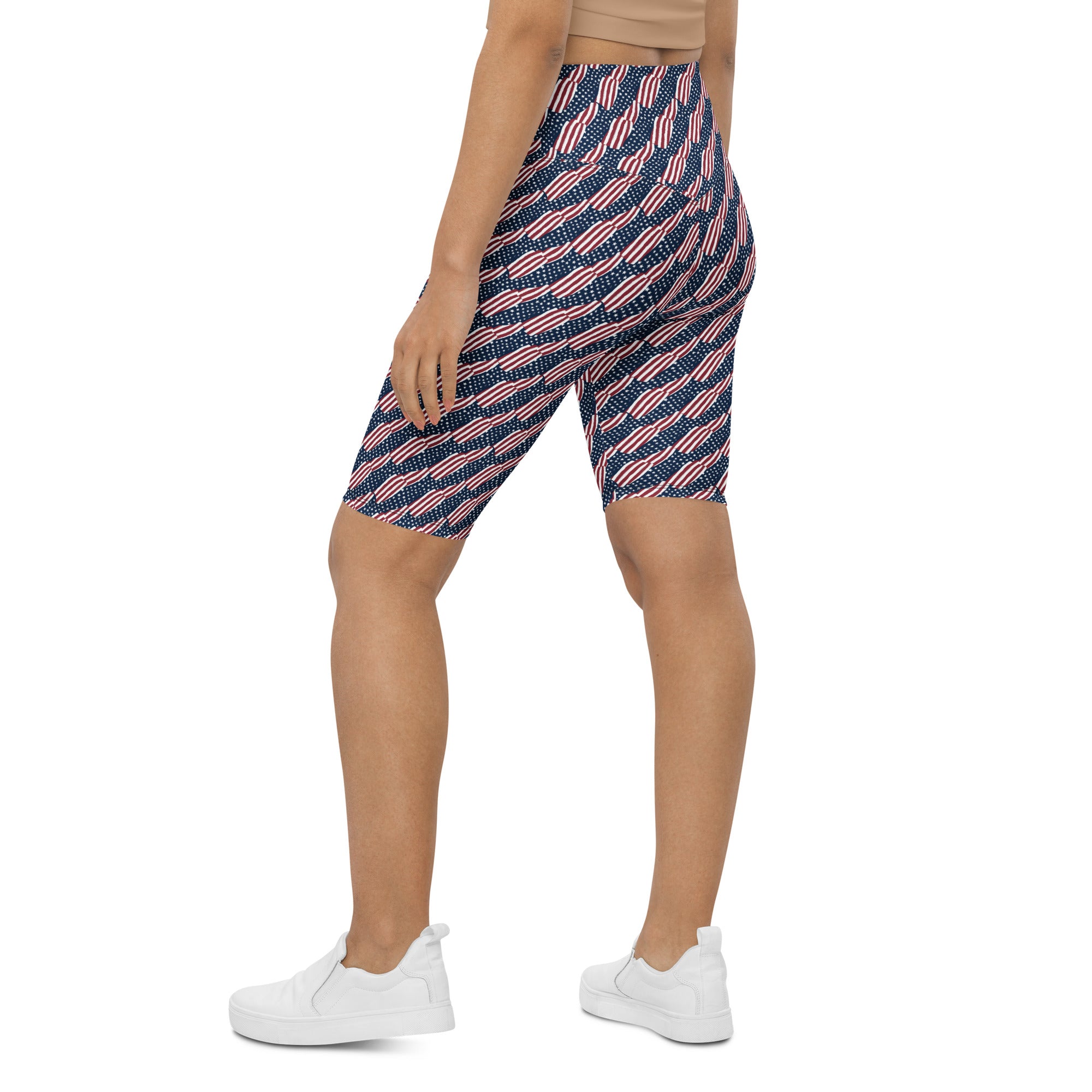American Flag Repeat Bike Shorts | GearBunch