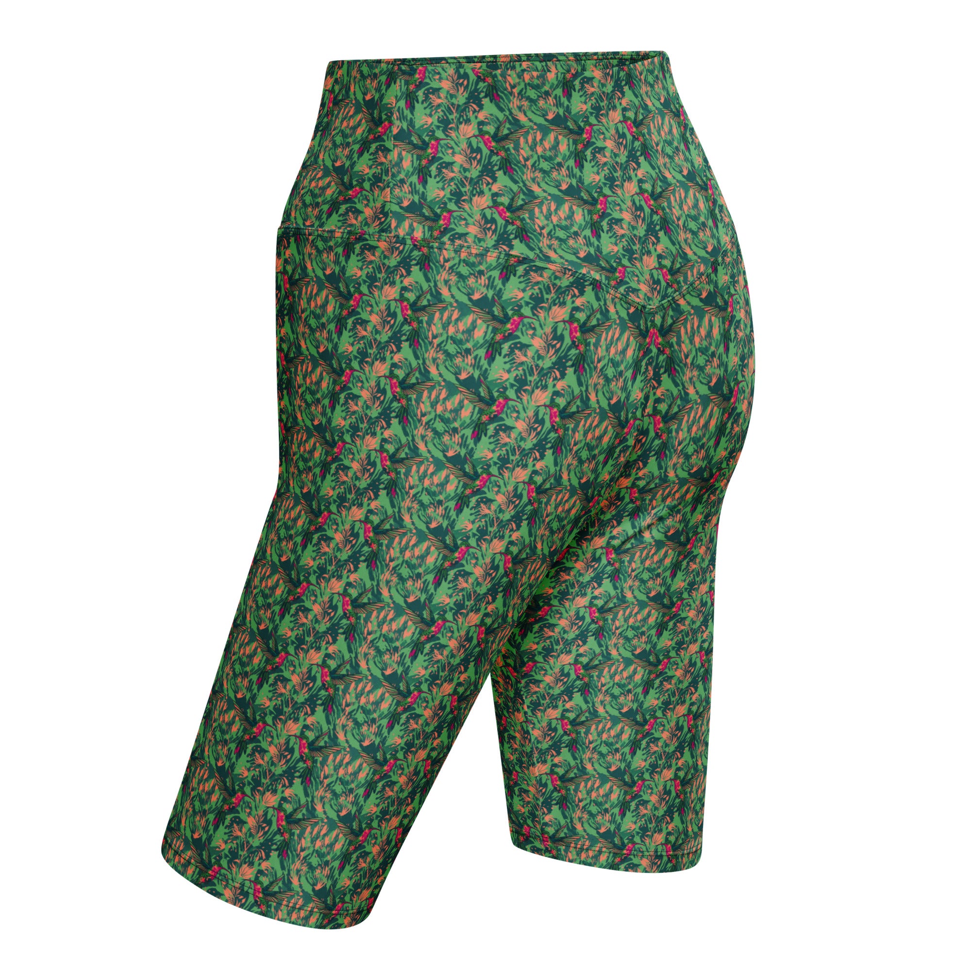 Ruby-throated Hummingbird Bike Shorts | GearBunch