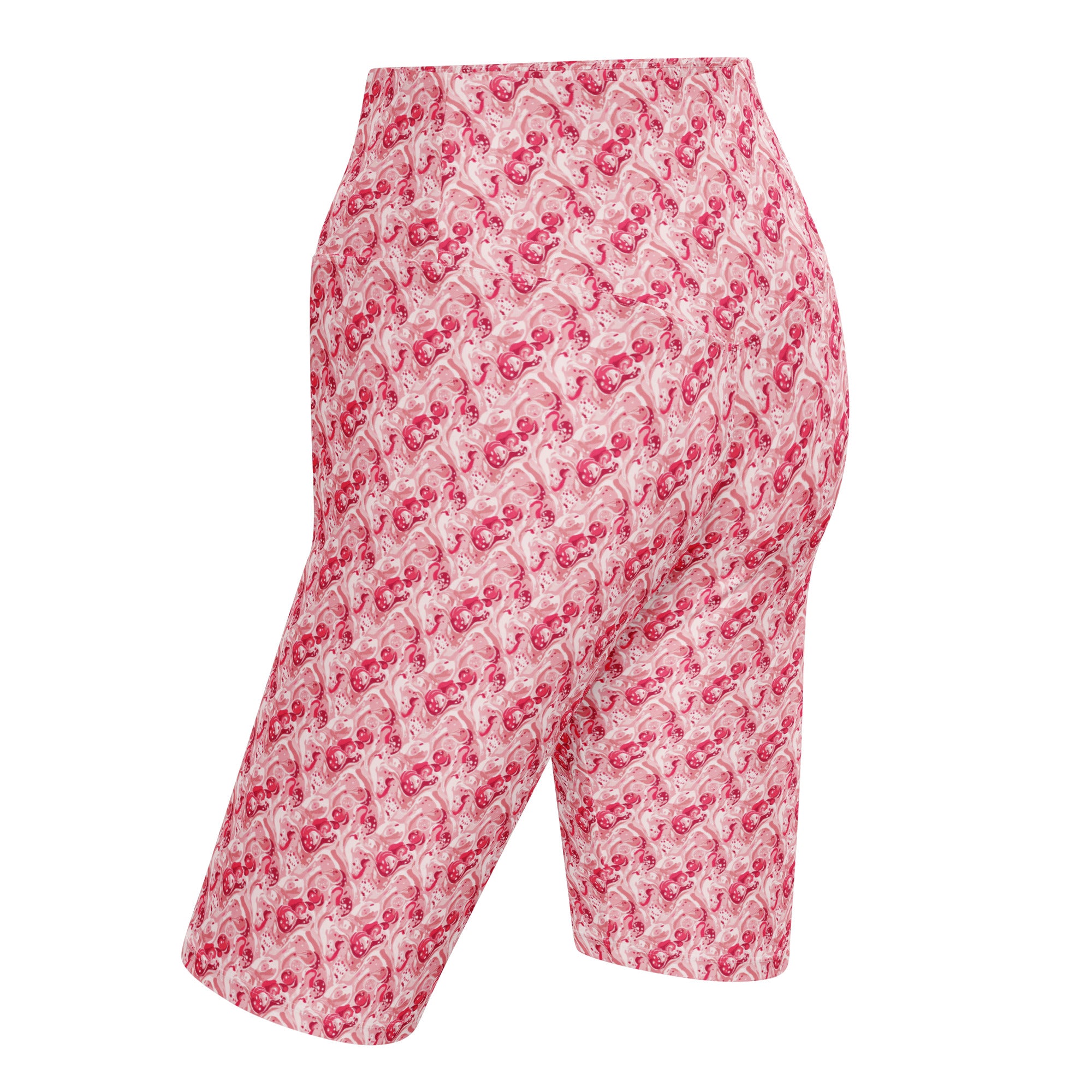 Cherry Strawberry Cream Bike Shorts | GearBunch