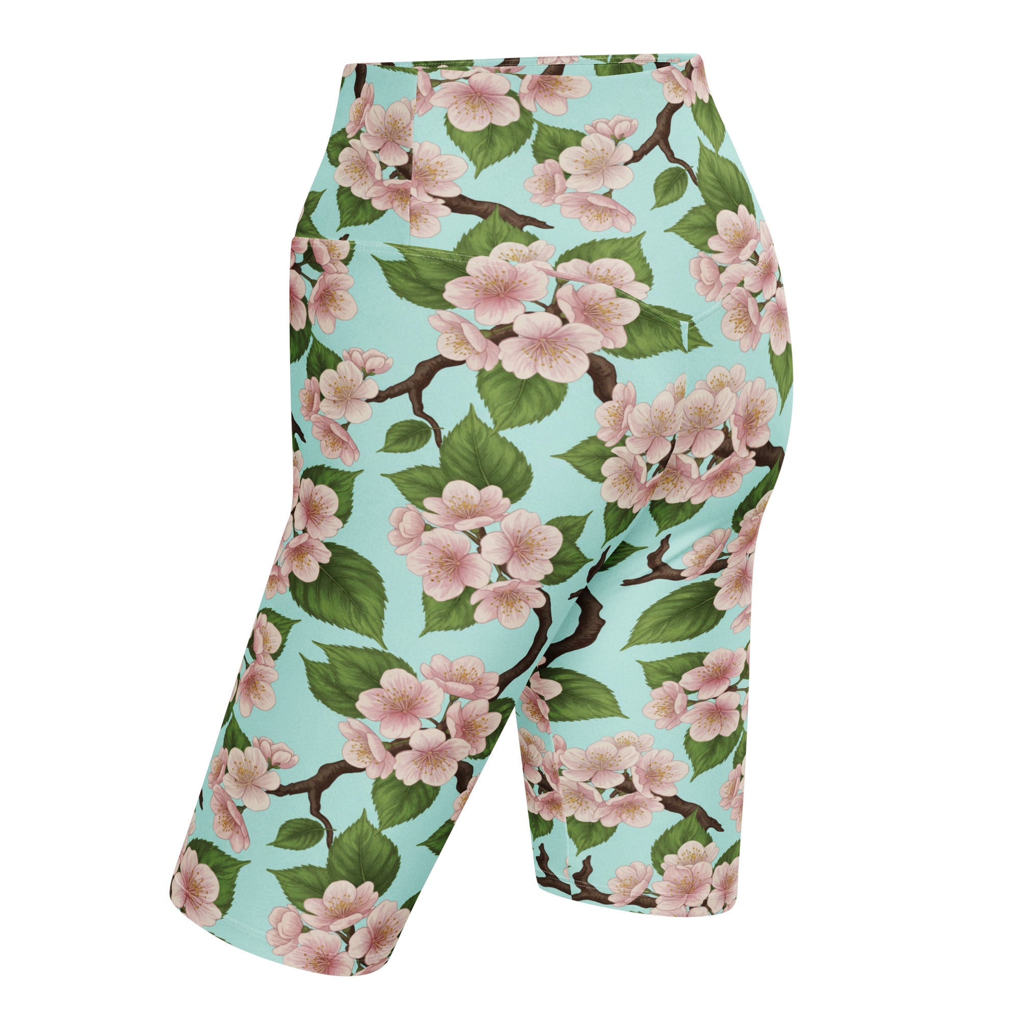 Cherry Blossom Branches Bike Shorts | GearBunch