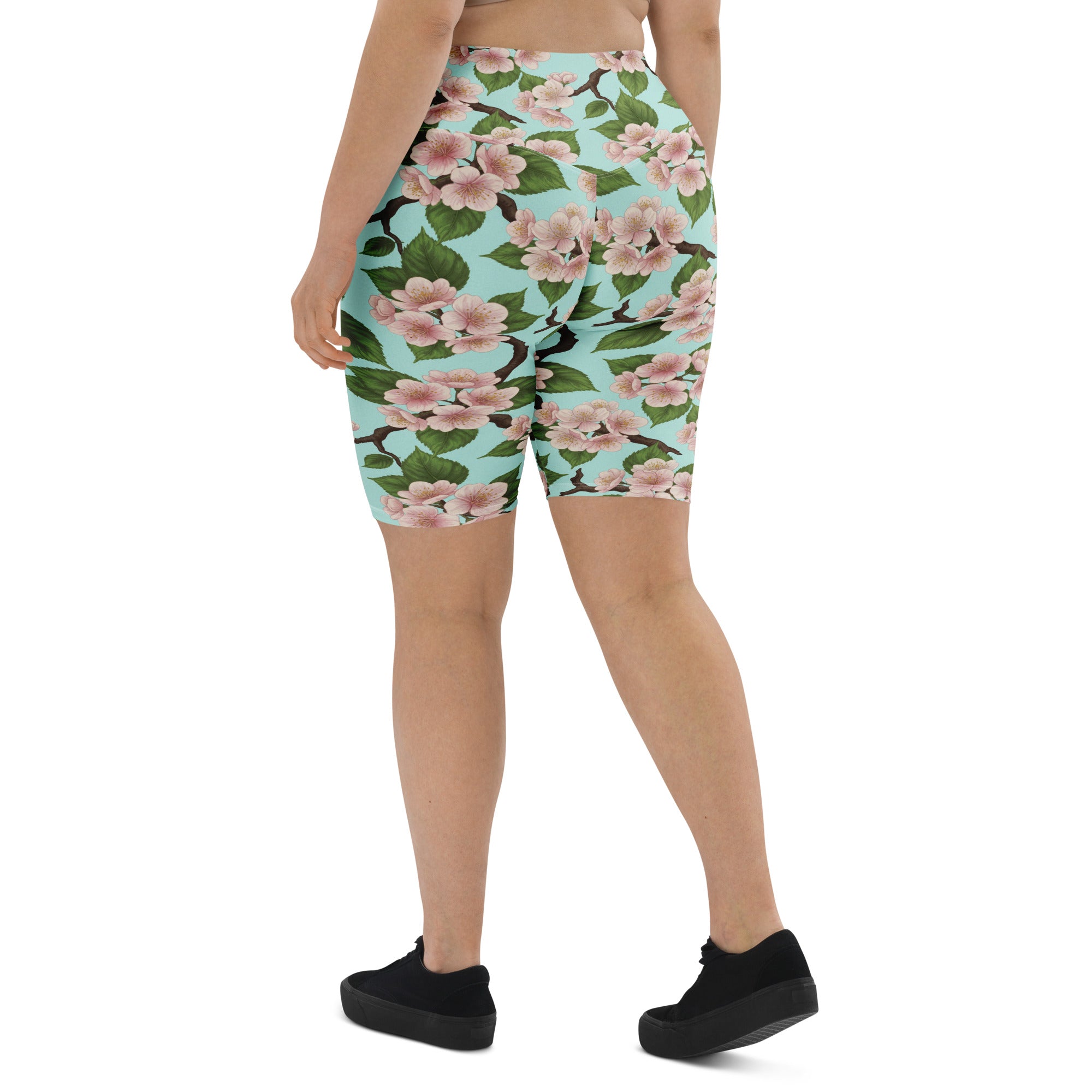 Cherry Blossom Branches Bike Shorts | GearBunch