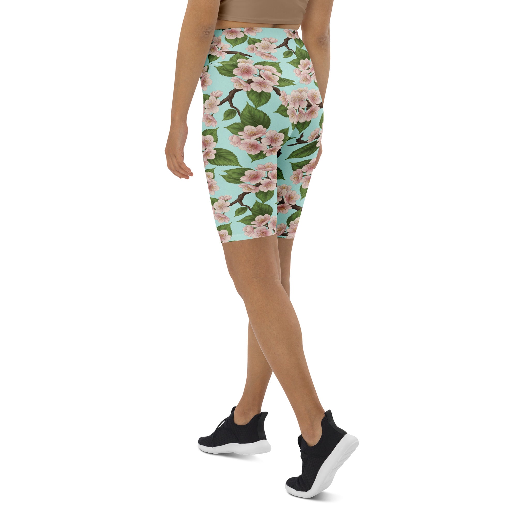 Cherry Blossom Branches Bike Shorts | GearBunch