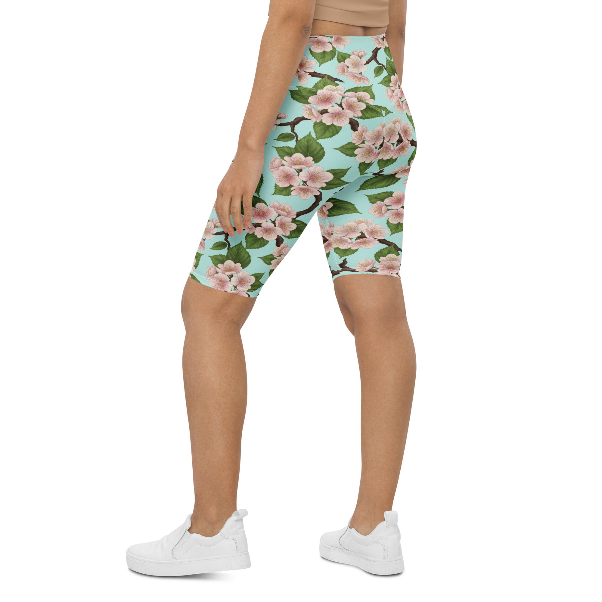 Cherry Blossom Branches Bike Shorts | GearBunch