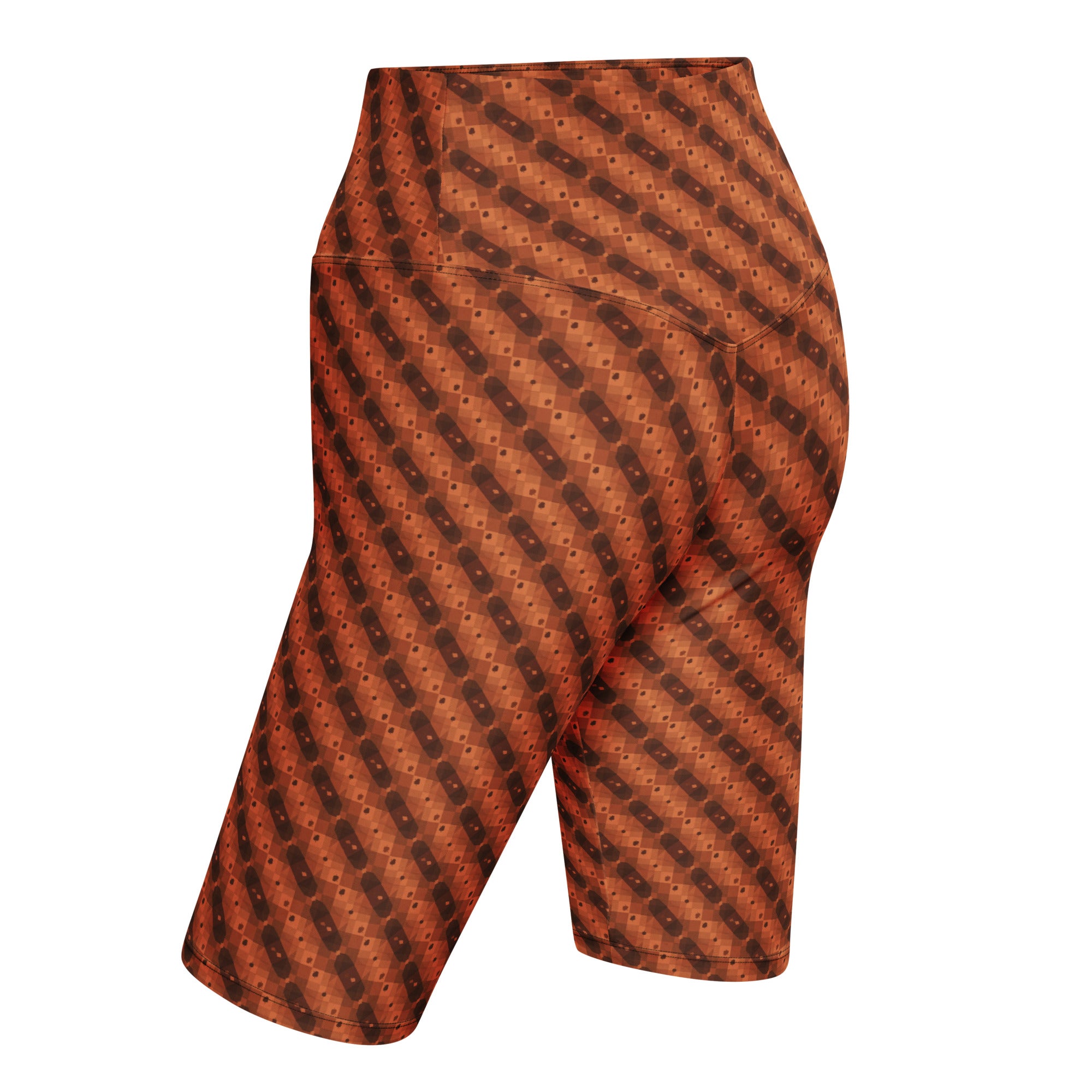Autumn Gingham Check Bike Shorts | GearBunch