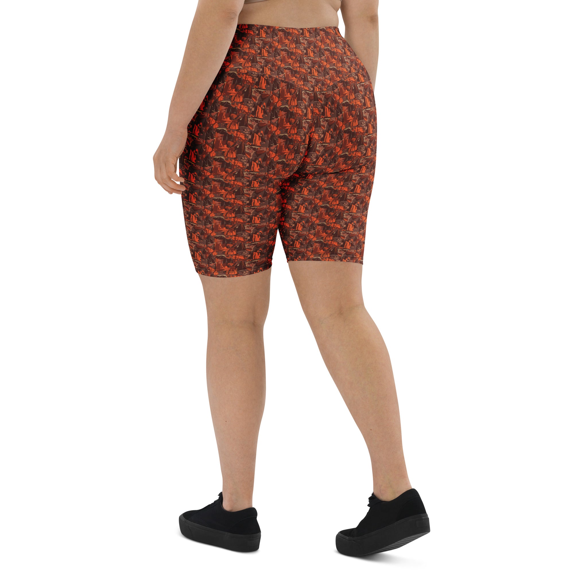 Broken Desert Landscape Bike Shorts | GearBunch