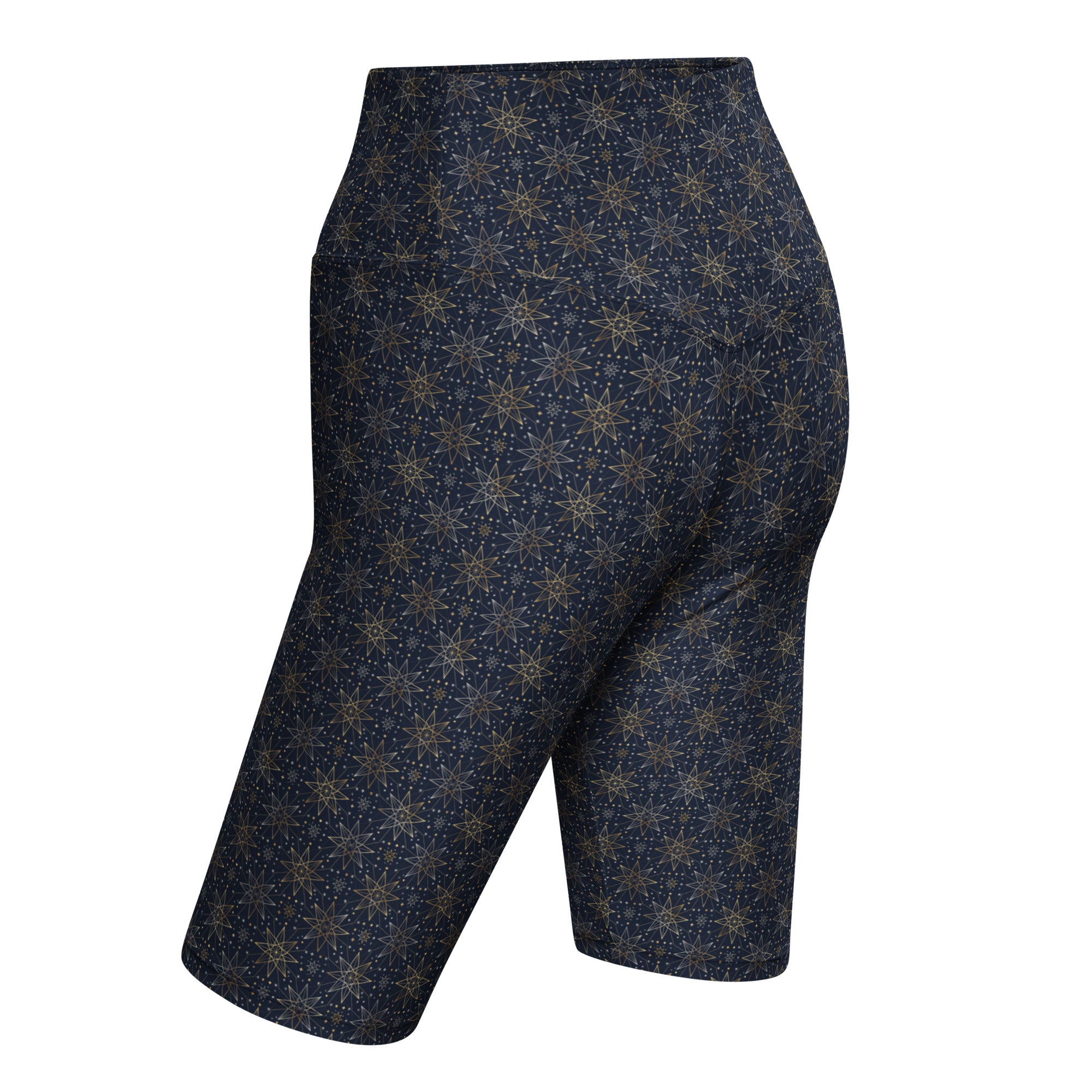 Star of Bethlehem Geometric Bike Shorts | GearBunch