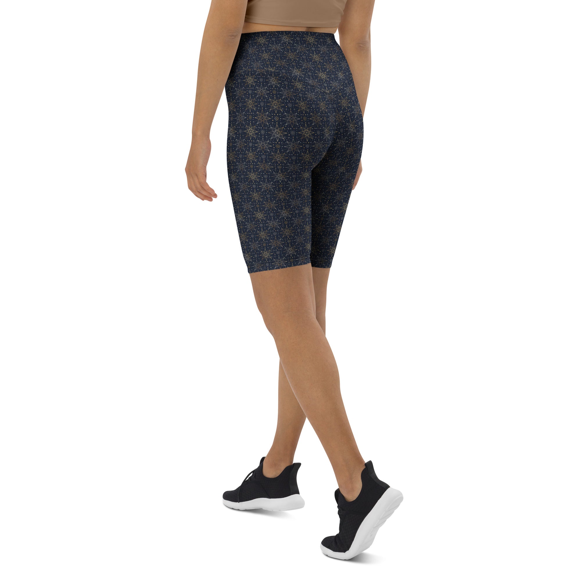 Star of Bethlehem Geometric Bike Shorts | GearBunch