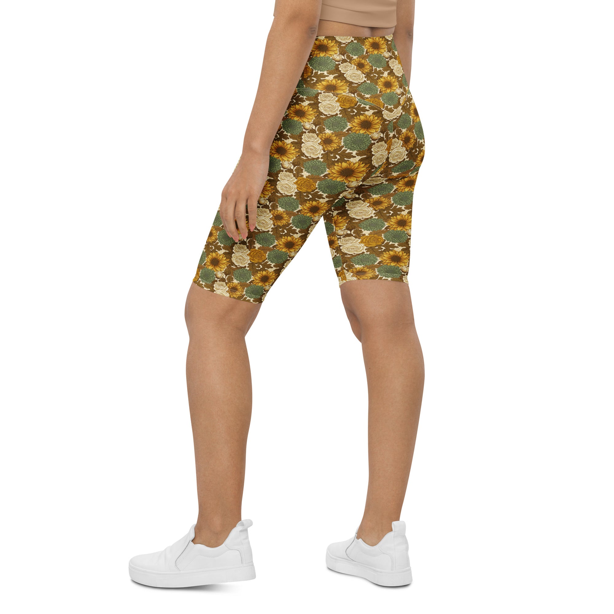 Virgo Harvest Botanical Bike Shorts | GearBunch