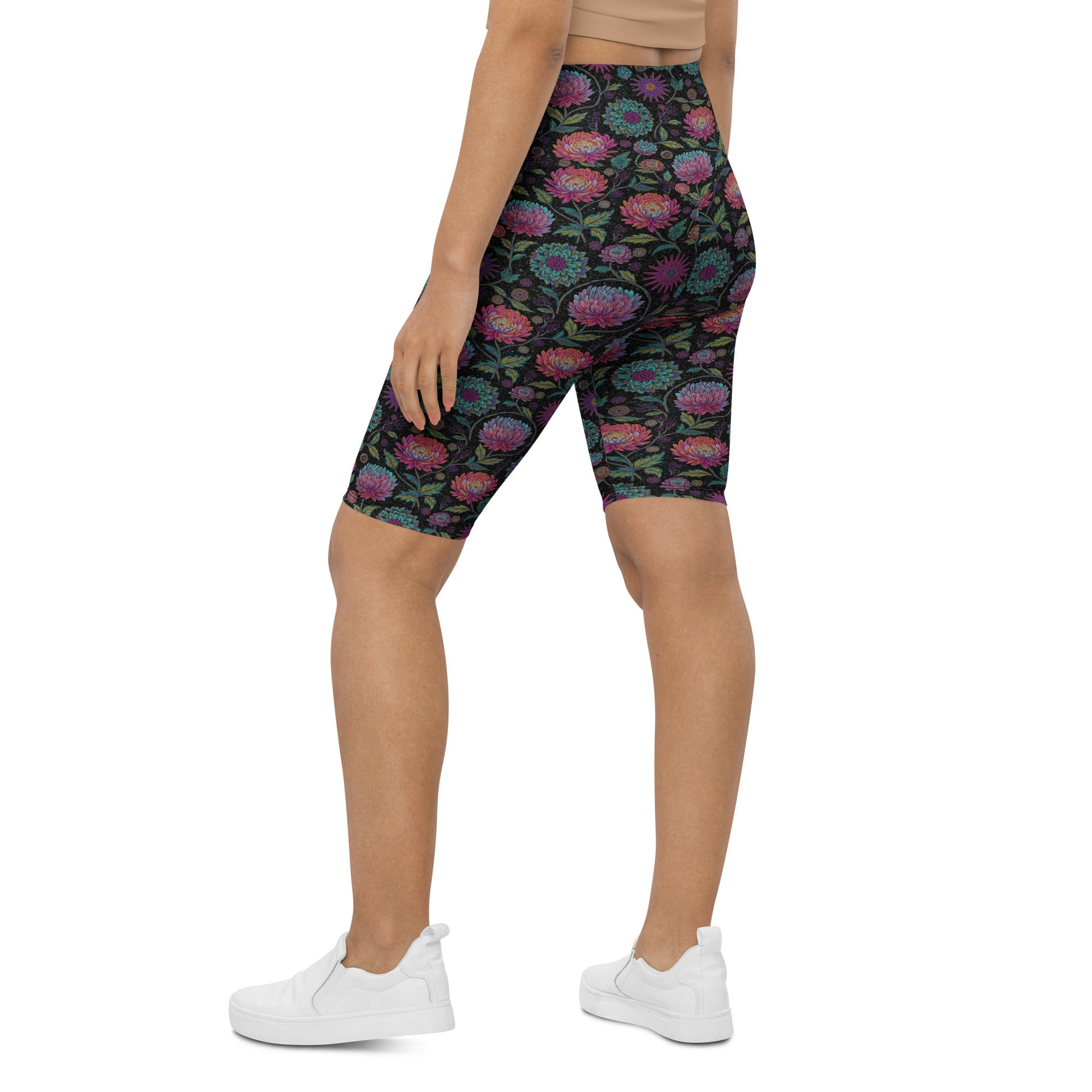 Holographic Paillette Maximalist Bike Shorts | GearBunch