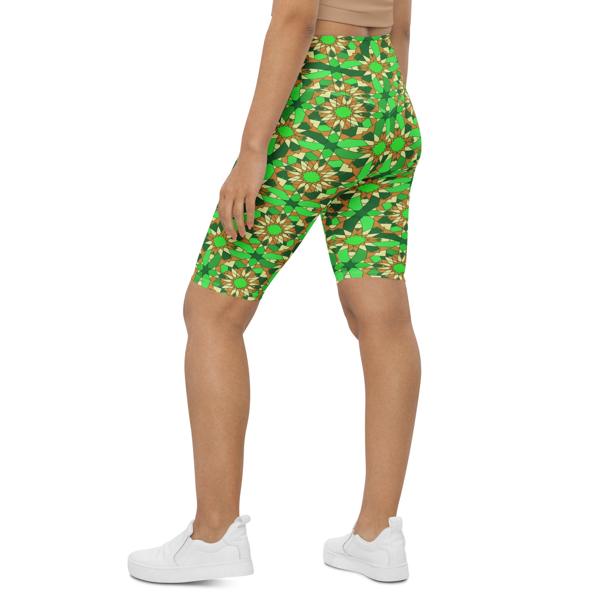 Zellige Jade Copper Bike Shorts | GearBunch