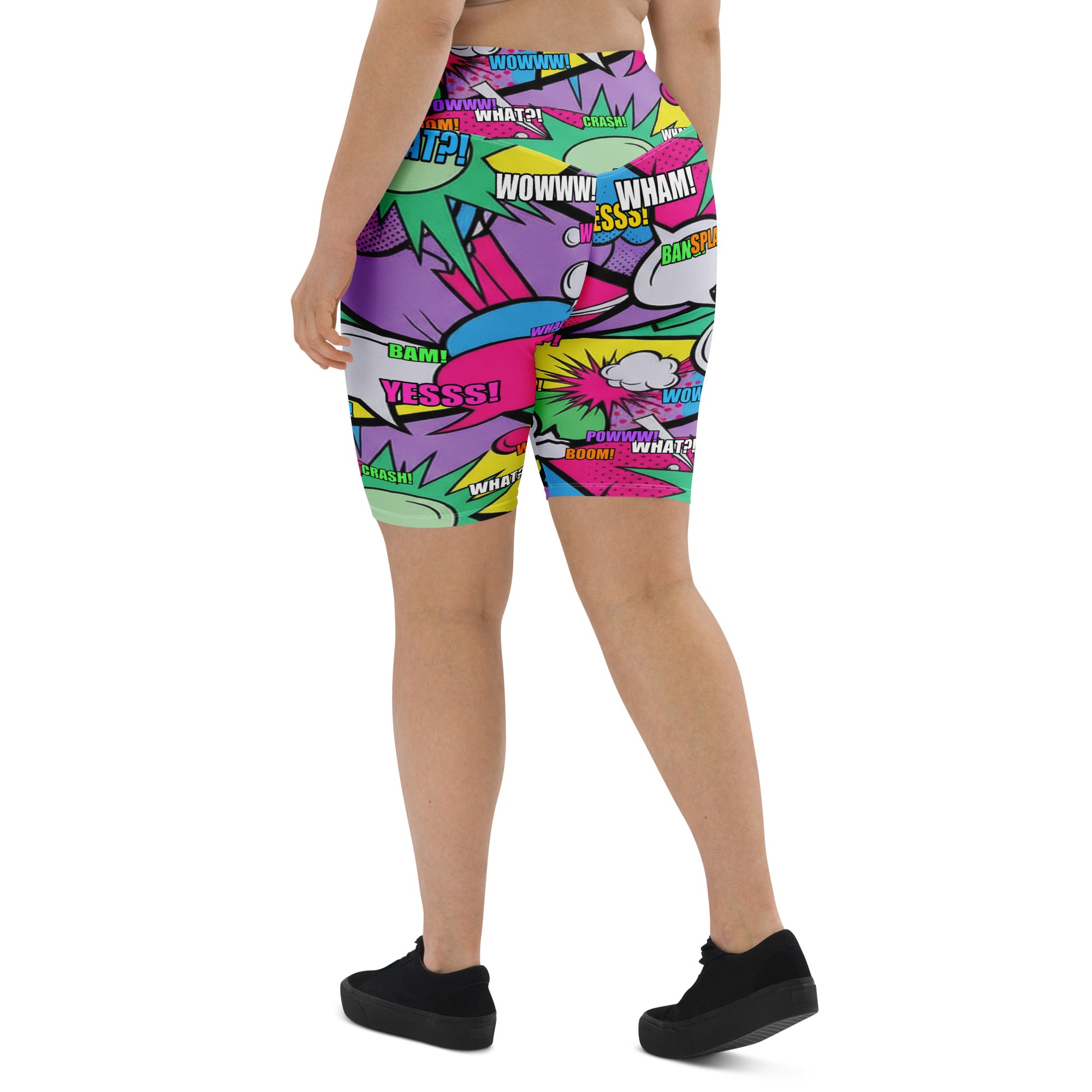 Comic Strip Pop Candy Bike Shorts | GearBunch