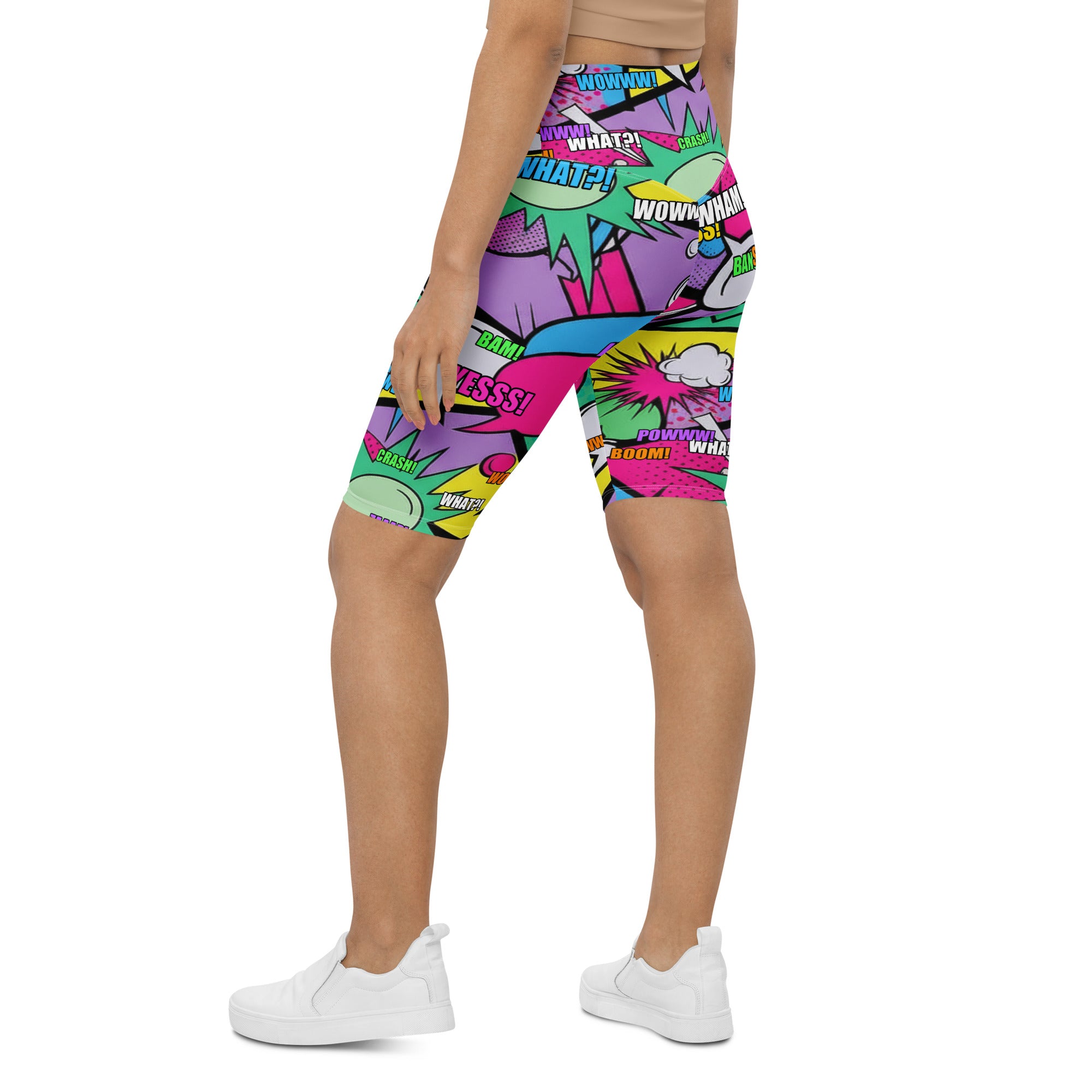 Comic Strip Pop Candy Bike Shorts | GearBunch