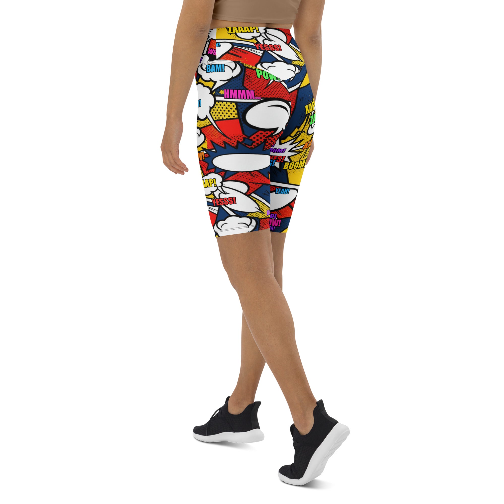Comic Strip Thunder Punch Bike Shorts | GearBunch