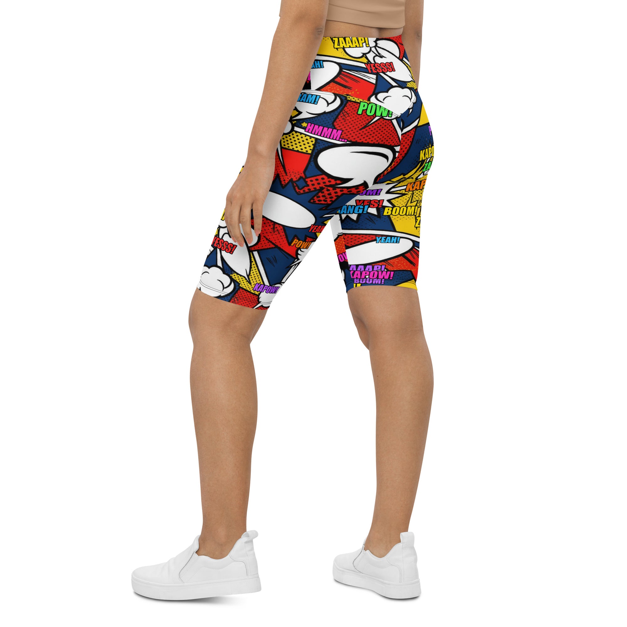 Comic Strip Thunder Punch Bike Shorts | GearBunch