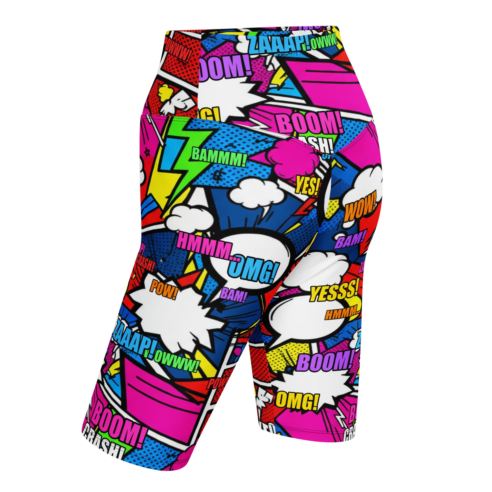 Comic Strip Ninja Night Bike Shorts | GearBunch