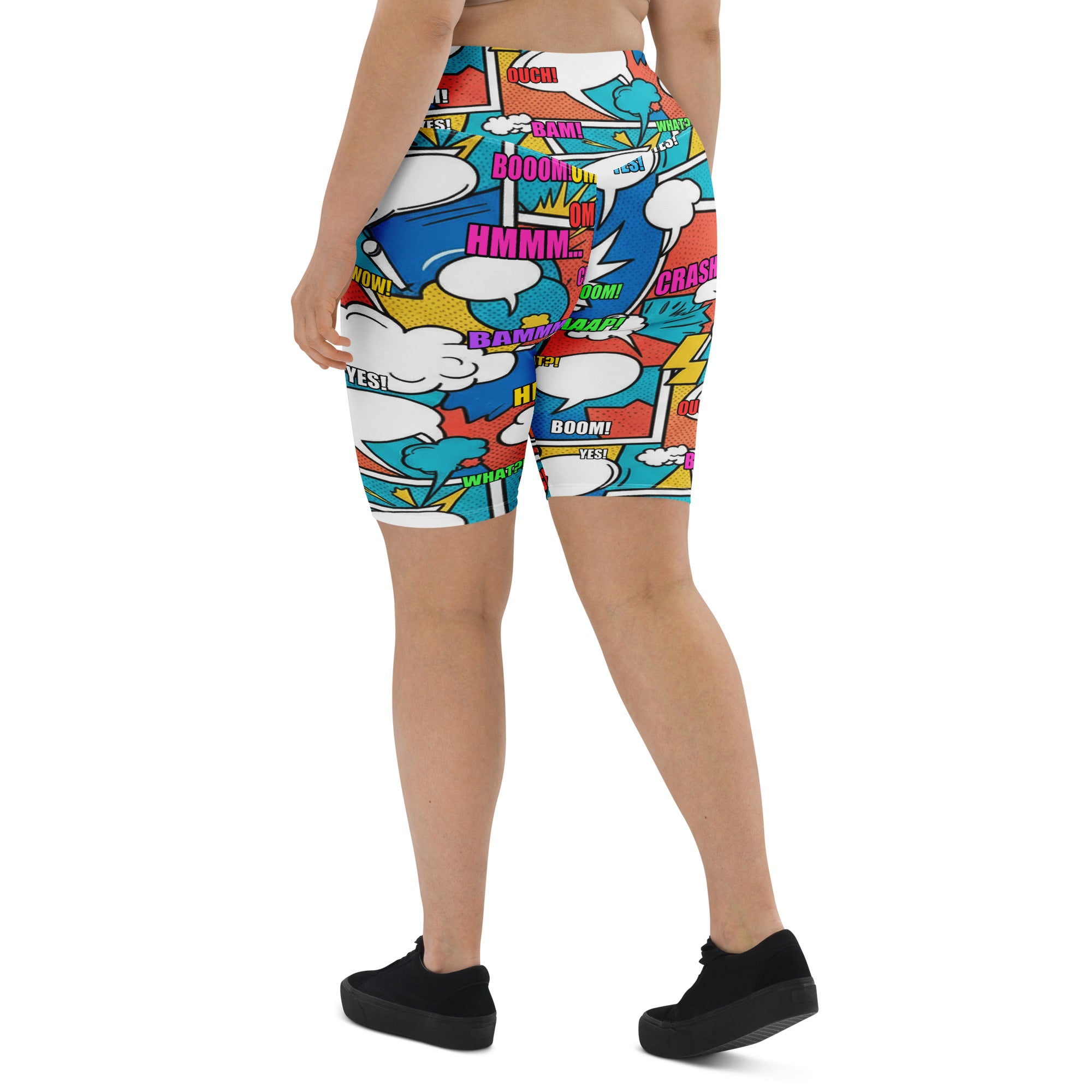Comic Strip Surf Kapow Bike Shorts | GearBunch
