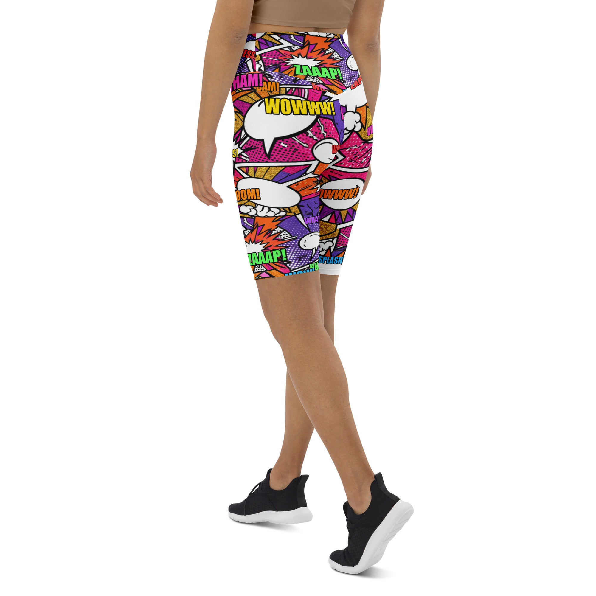 Comic Strip Disco Funk Bike Shorts | GearBunch