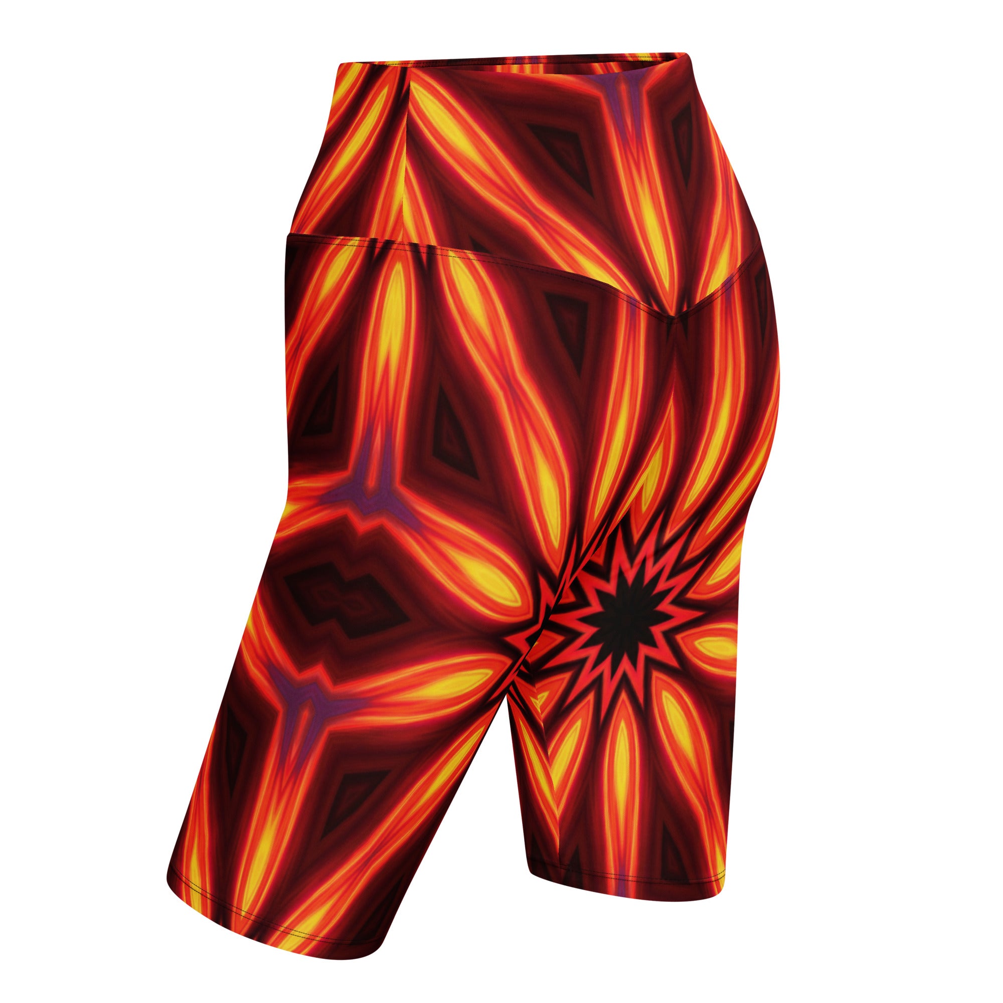 Psychedelic Infrared Bike Shorts | GearBunch