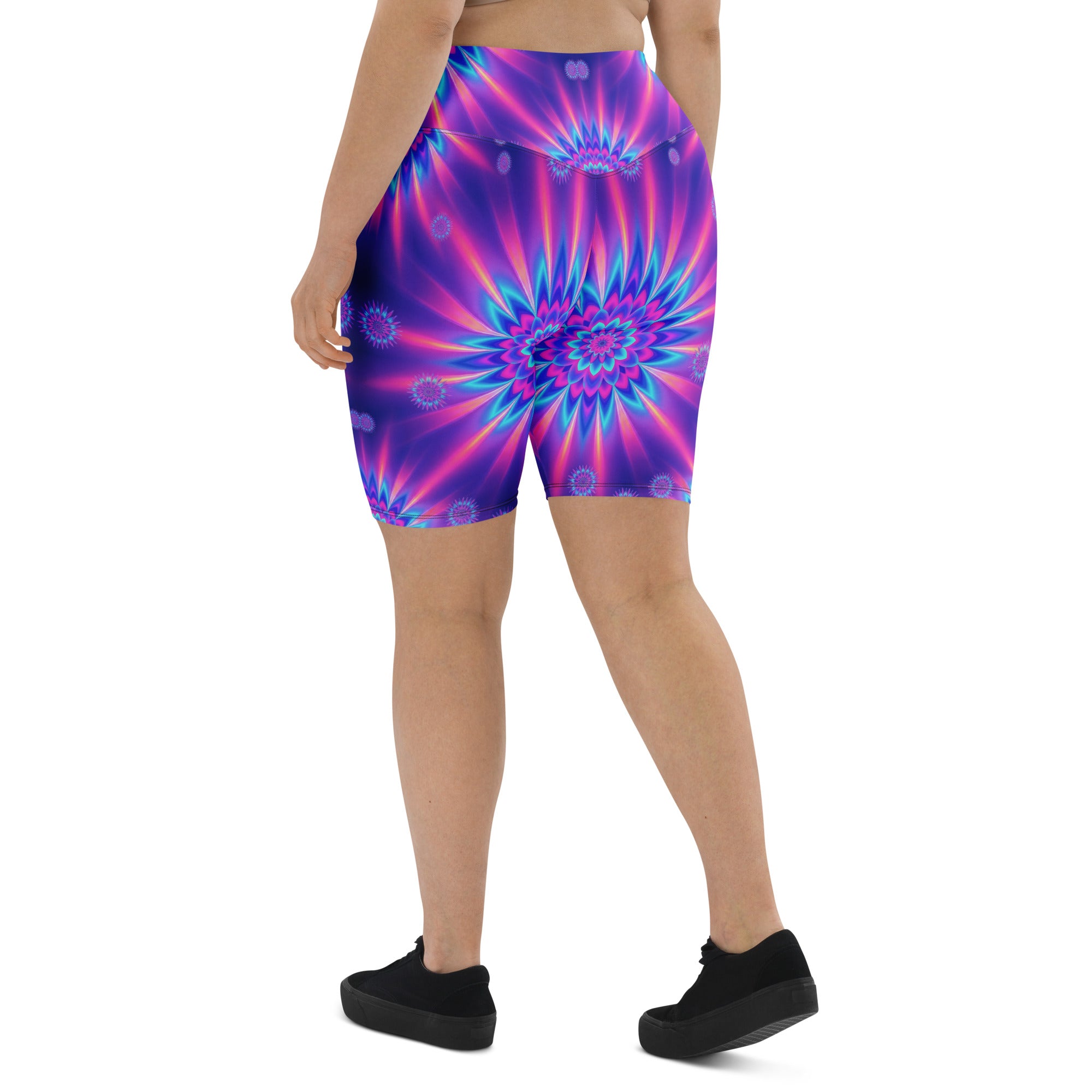Psychedelic Vaporwave Dream Bike Shorts | GearBunch