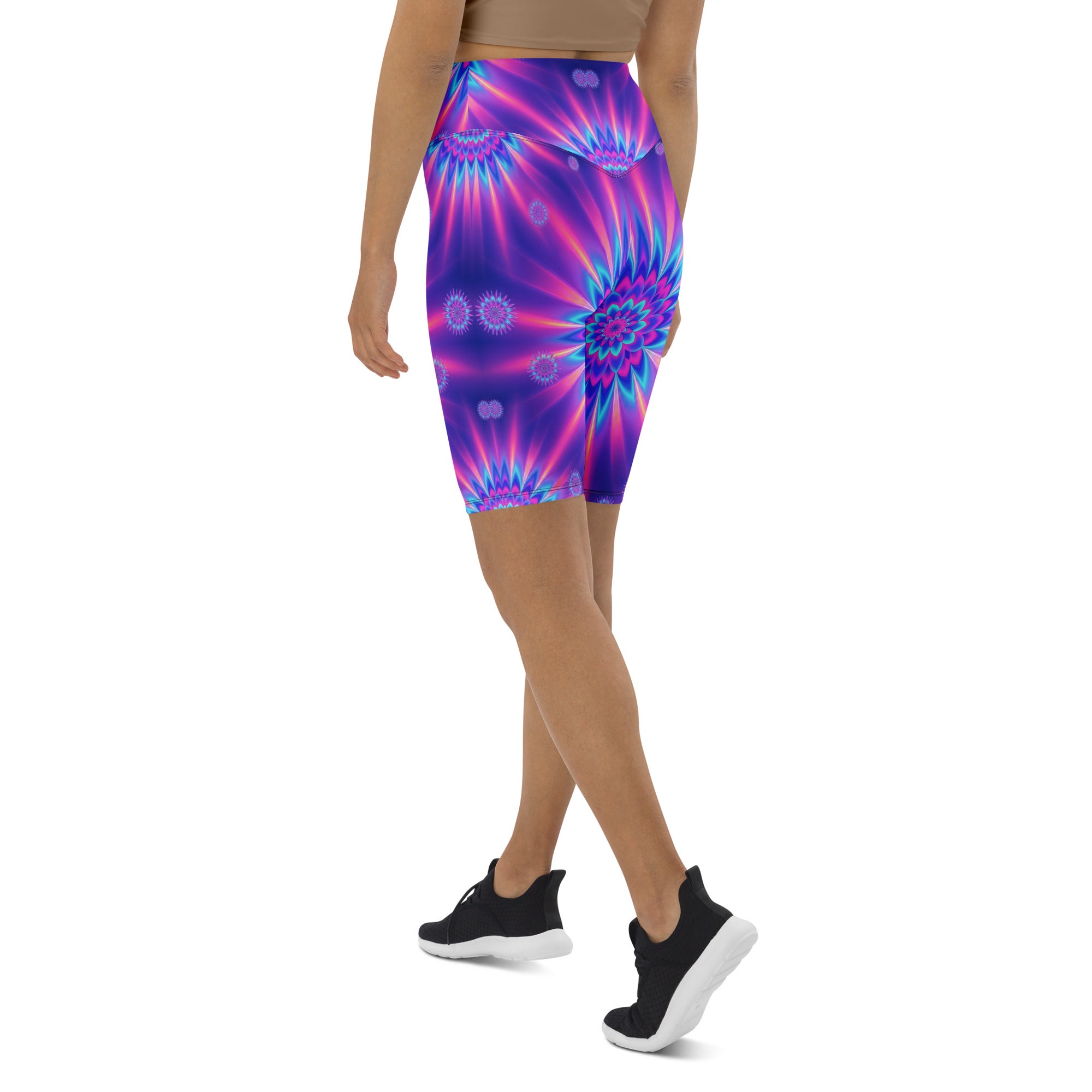 Psychedelic Vaporwave Dream Bike Shorts | GearBunch