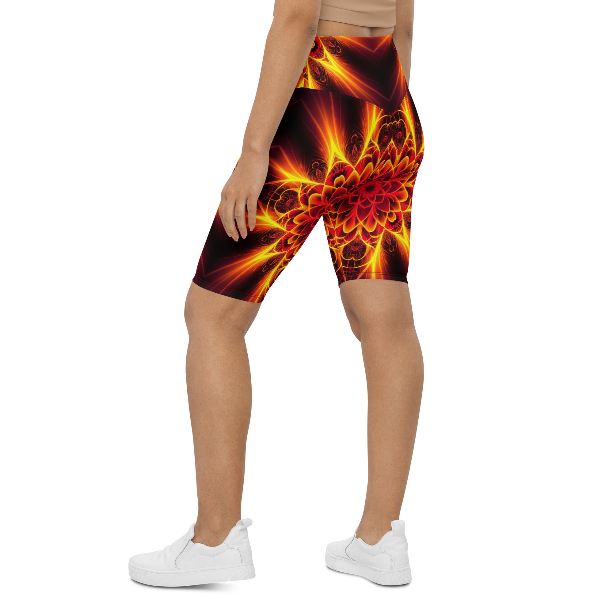 Psychedelic Magma Core Bike Shorts | GearBunch