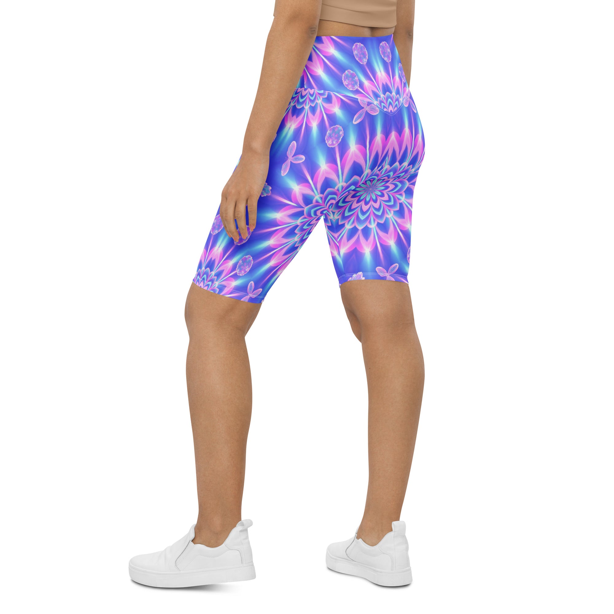 Psychedelic Fairy Ring Bike Shorts | GearBunch