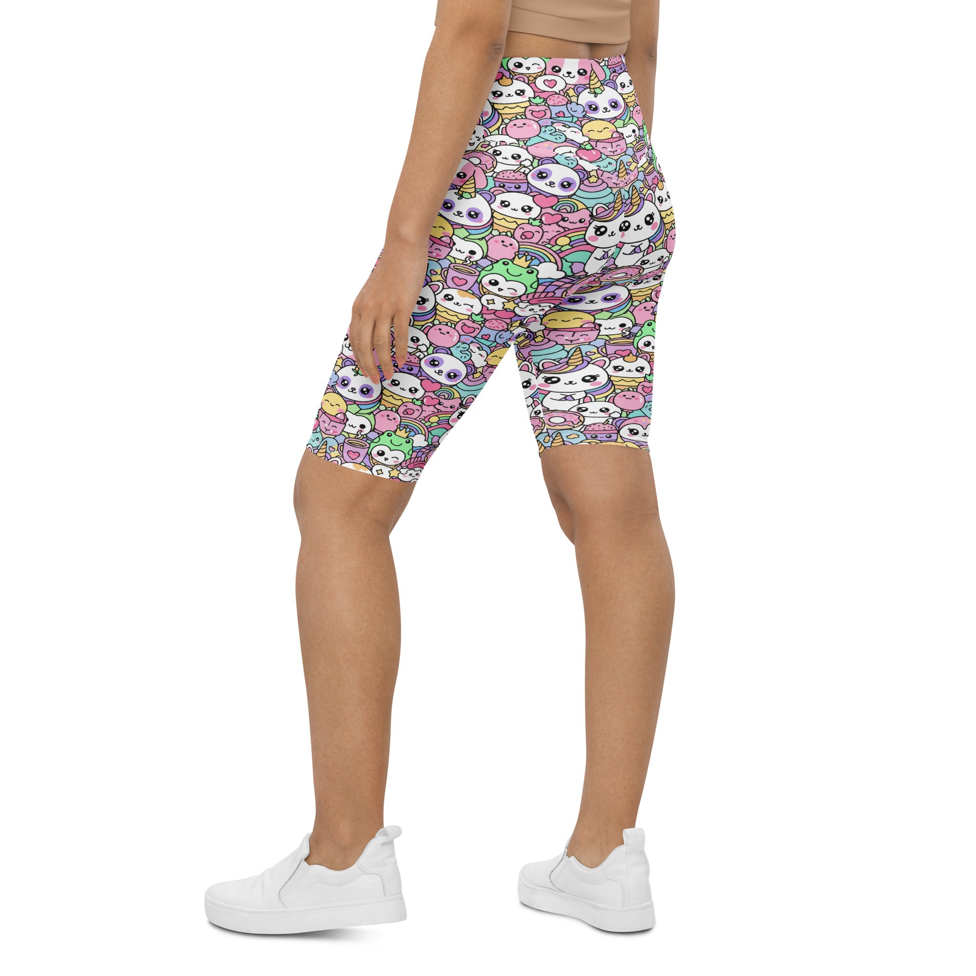 Kawaii Rainbow Unicorn Bike Shorts | GearBunch