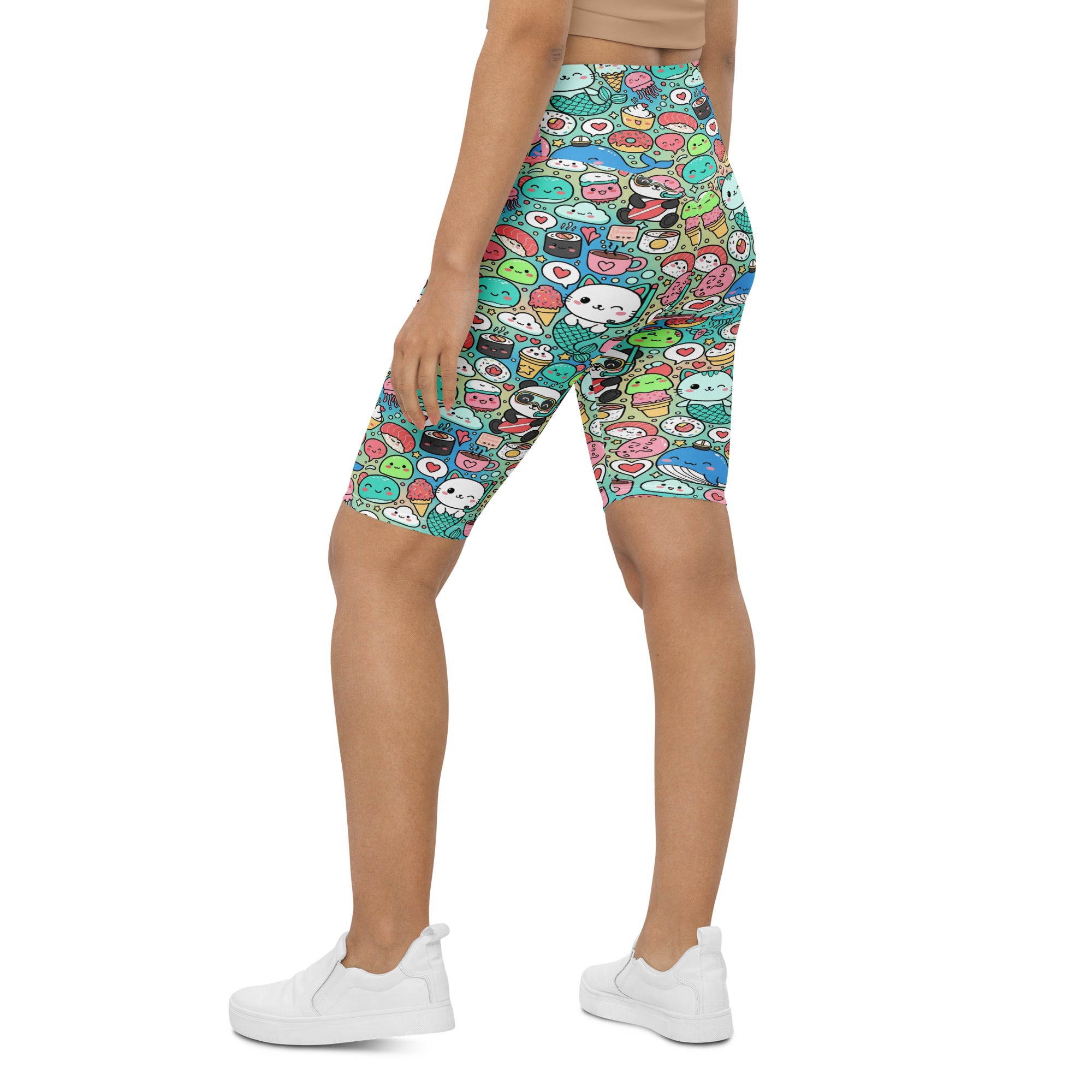 Kawaii Ocean Friends Bike Shorts | GearBunch
