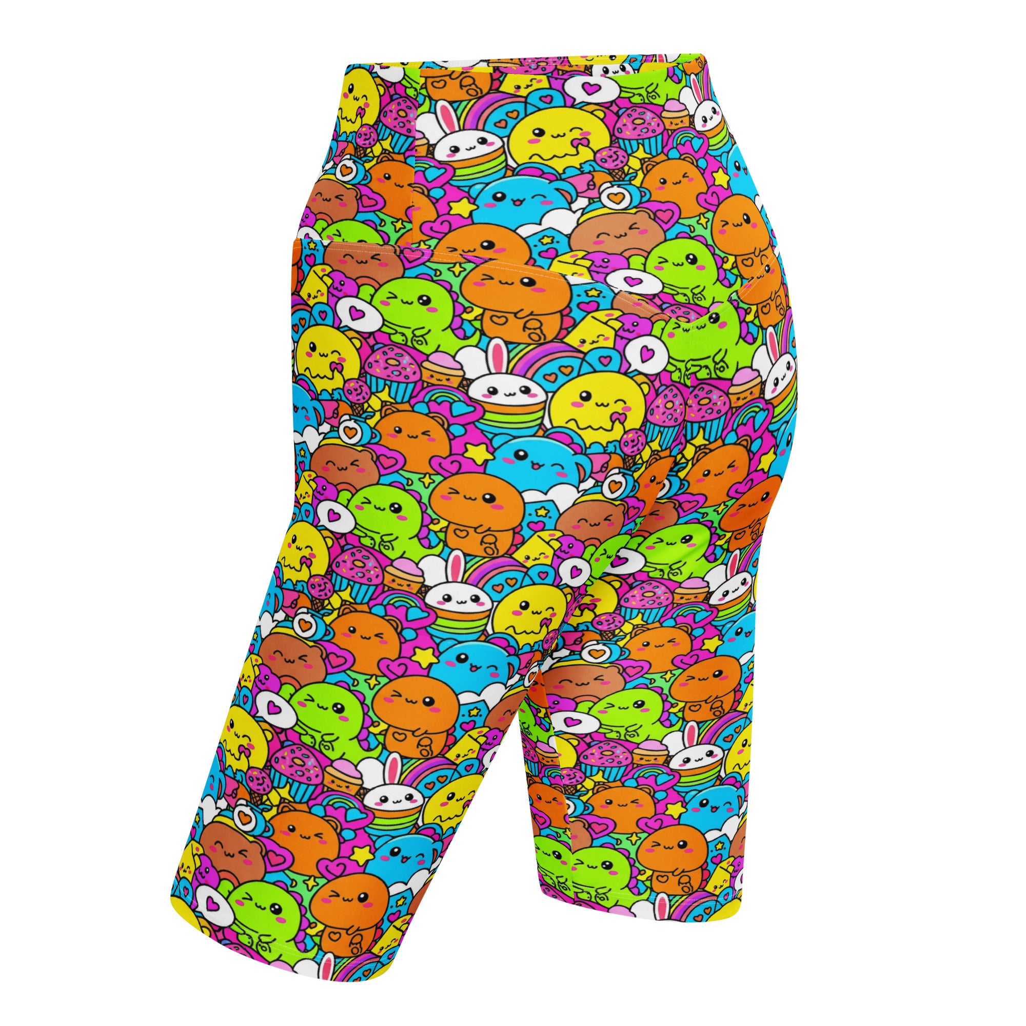 Kawaii Dinosaur Stomp Bike Shorts | GearBunch