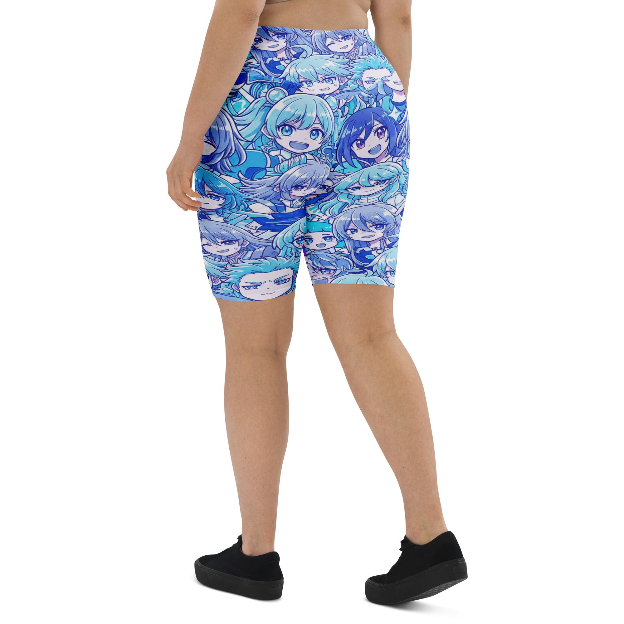 Anime Collage Ice Kingdom Bike Shorts | GearBunch