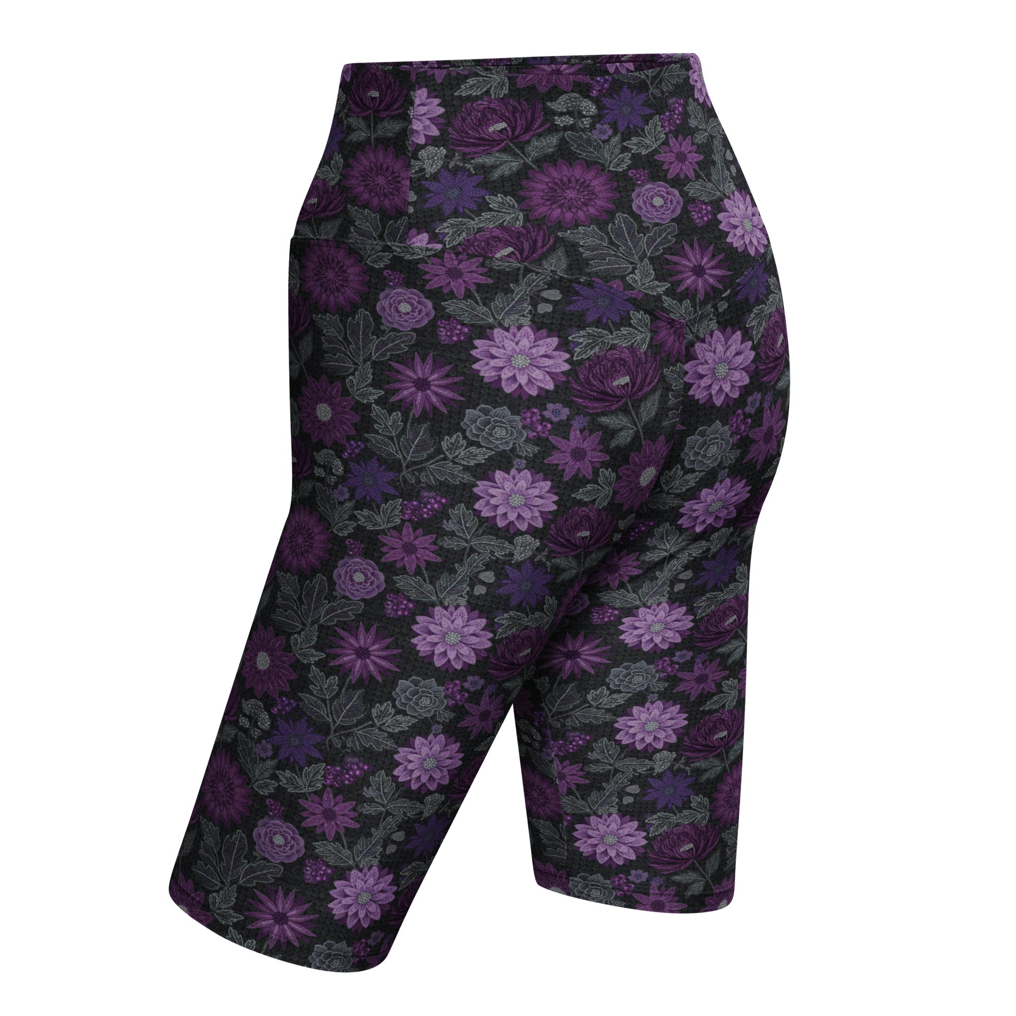 Jewel Paillette Orchid Bike Shorts | GearBunch