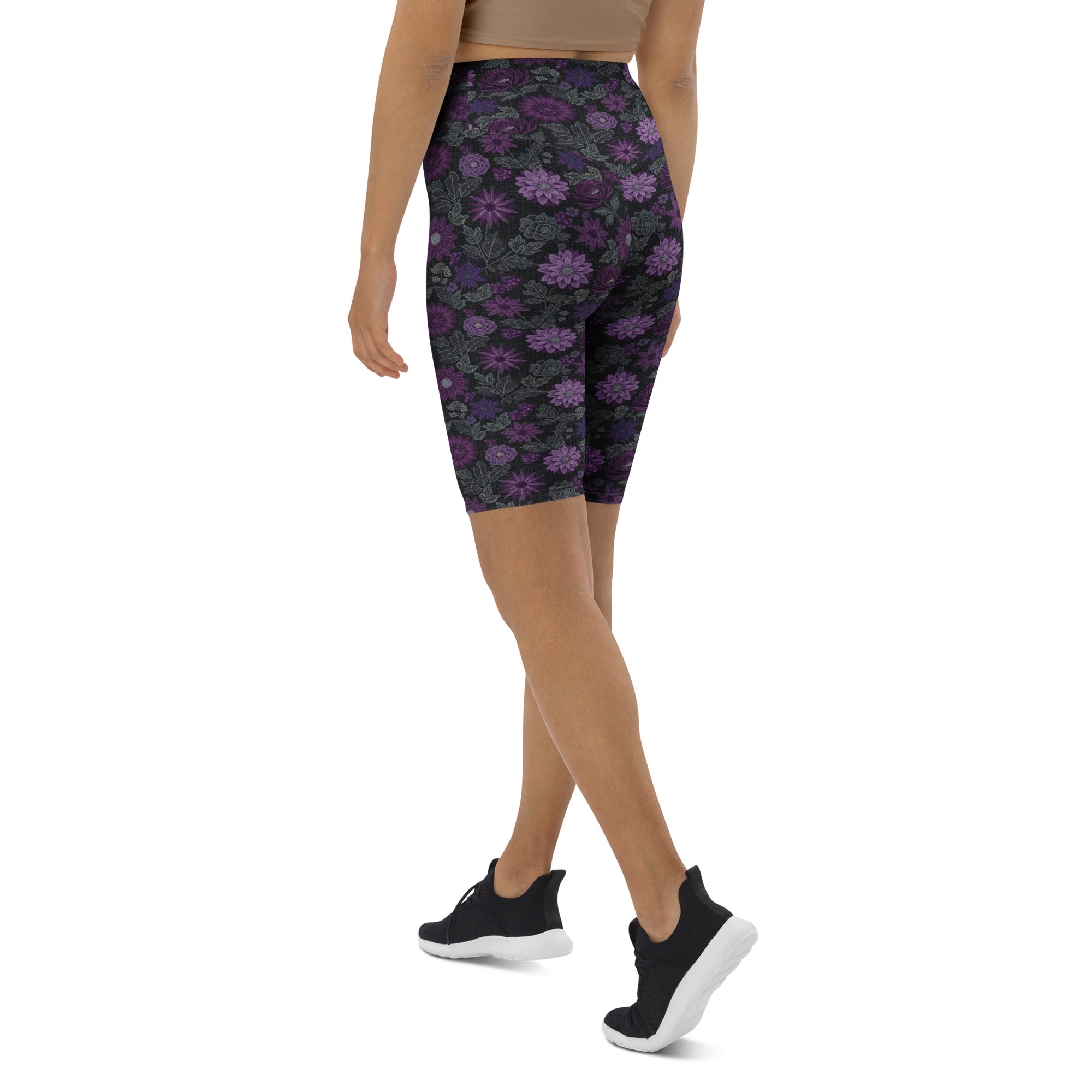 Jewel Paillette Orchid Bike Shorts | GearBunch
