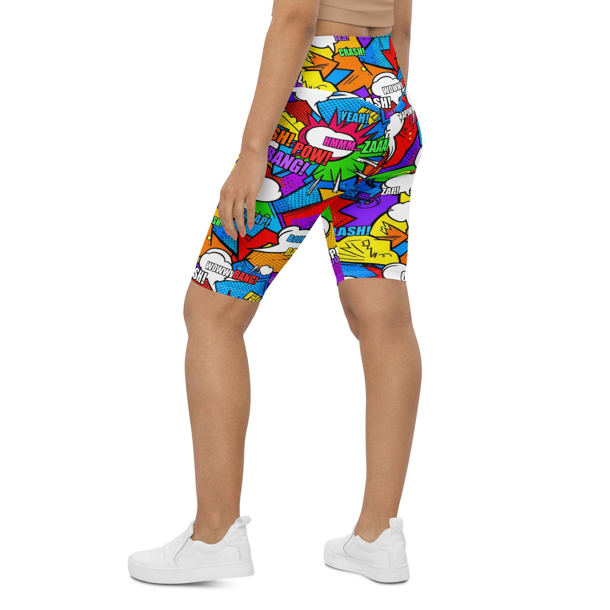 Comic Strip Classic Hero Bike Shorts | GearBunch