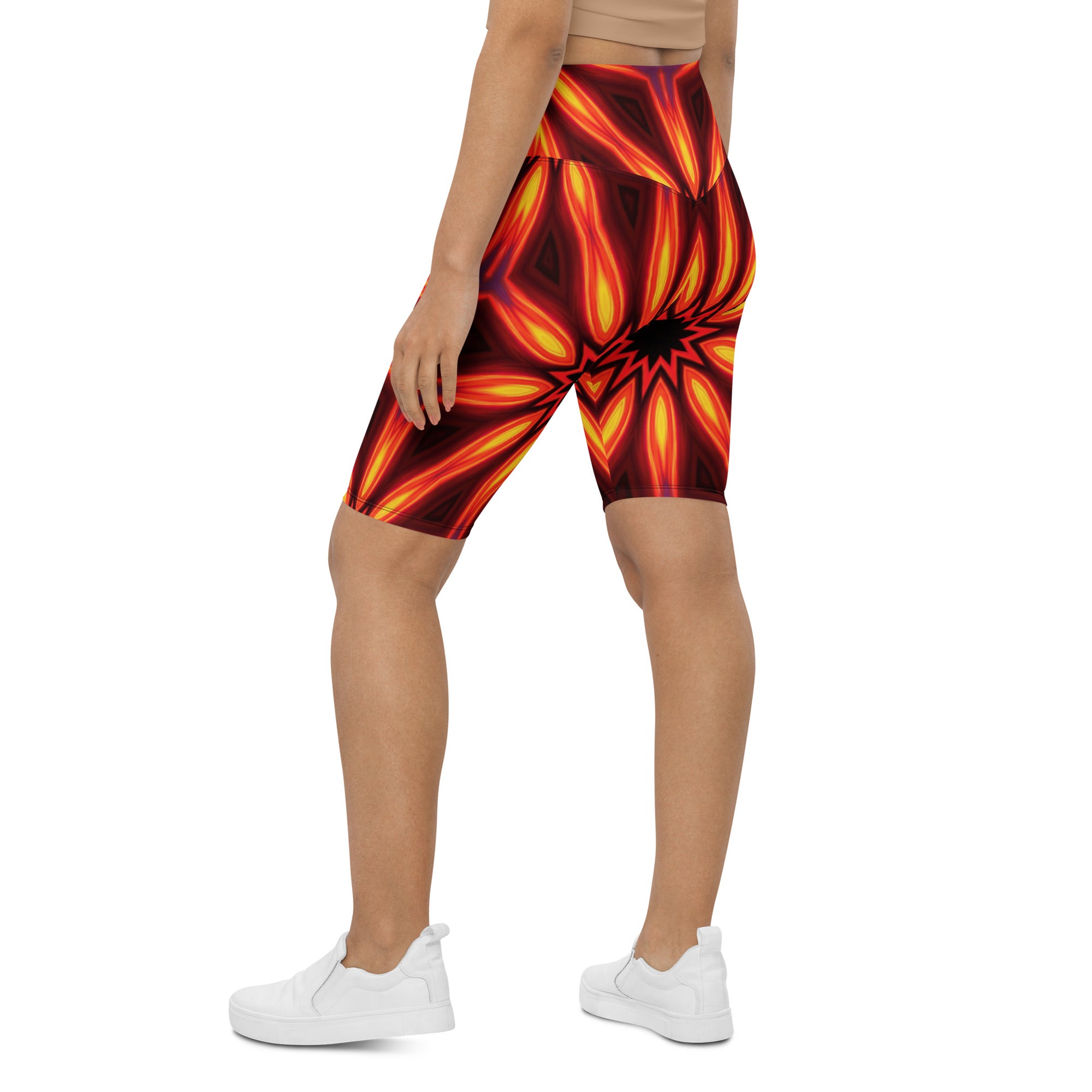 Psychedelic Infrared Bike Shorts | GearBunch