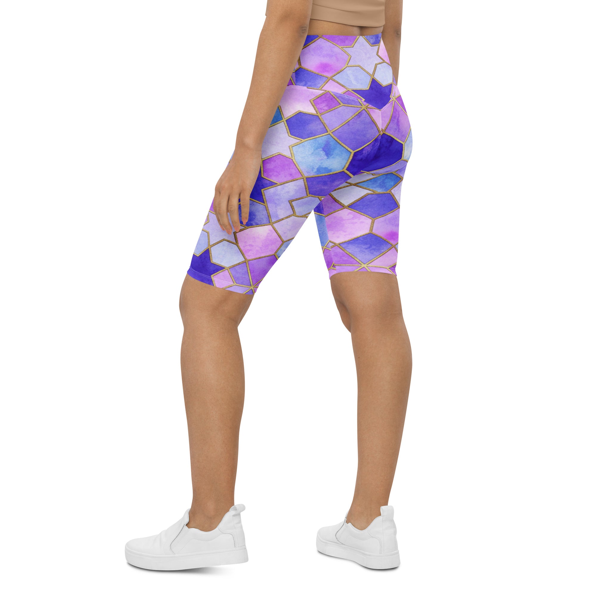 Lavender Fields Bike Shorts | GearBunch