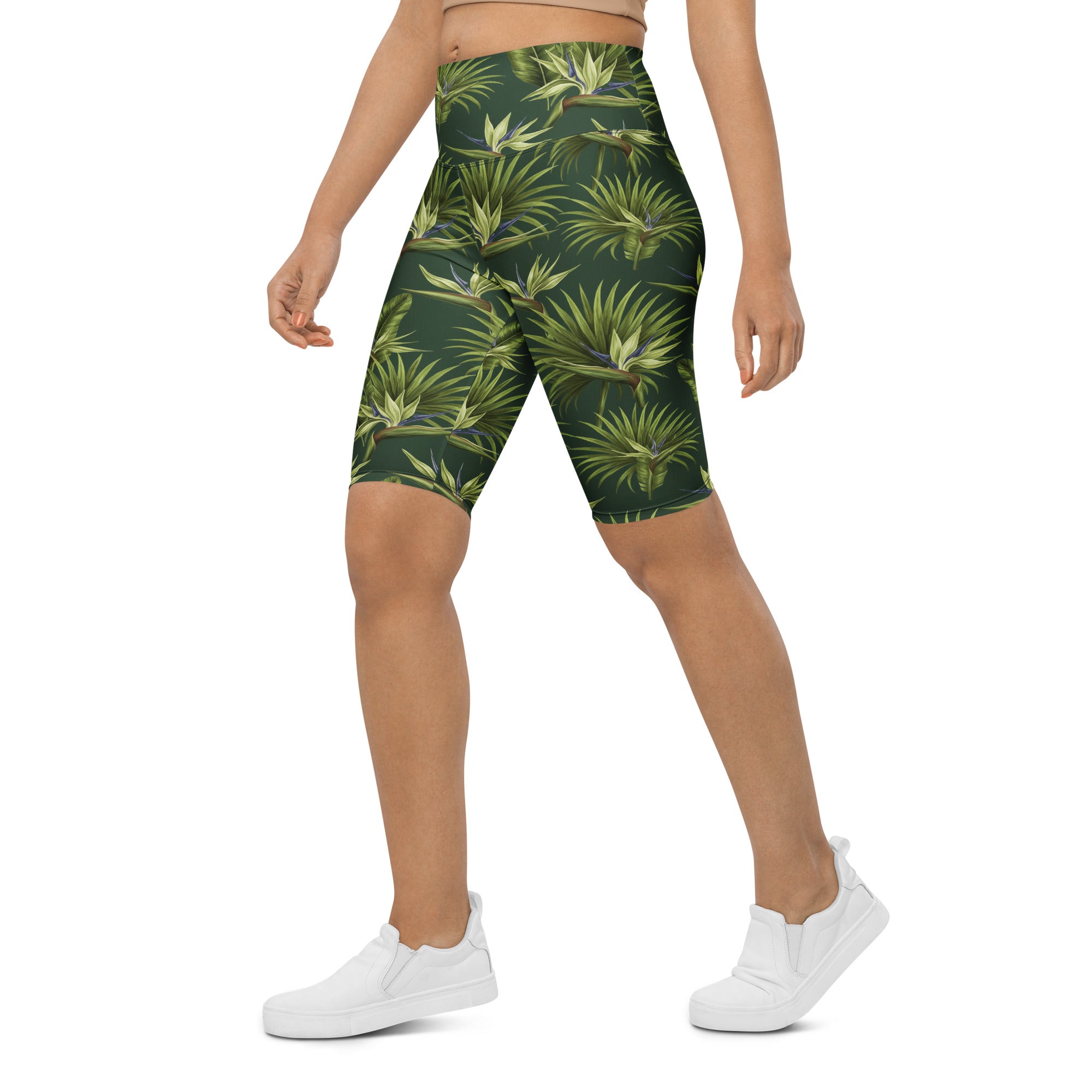 Tropical Palm Grove Bike Shorts | GearBunch