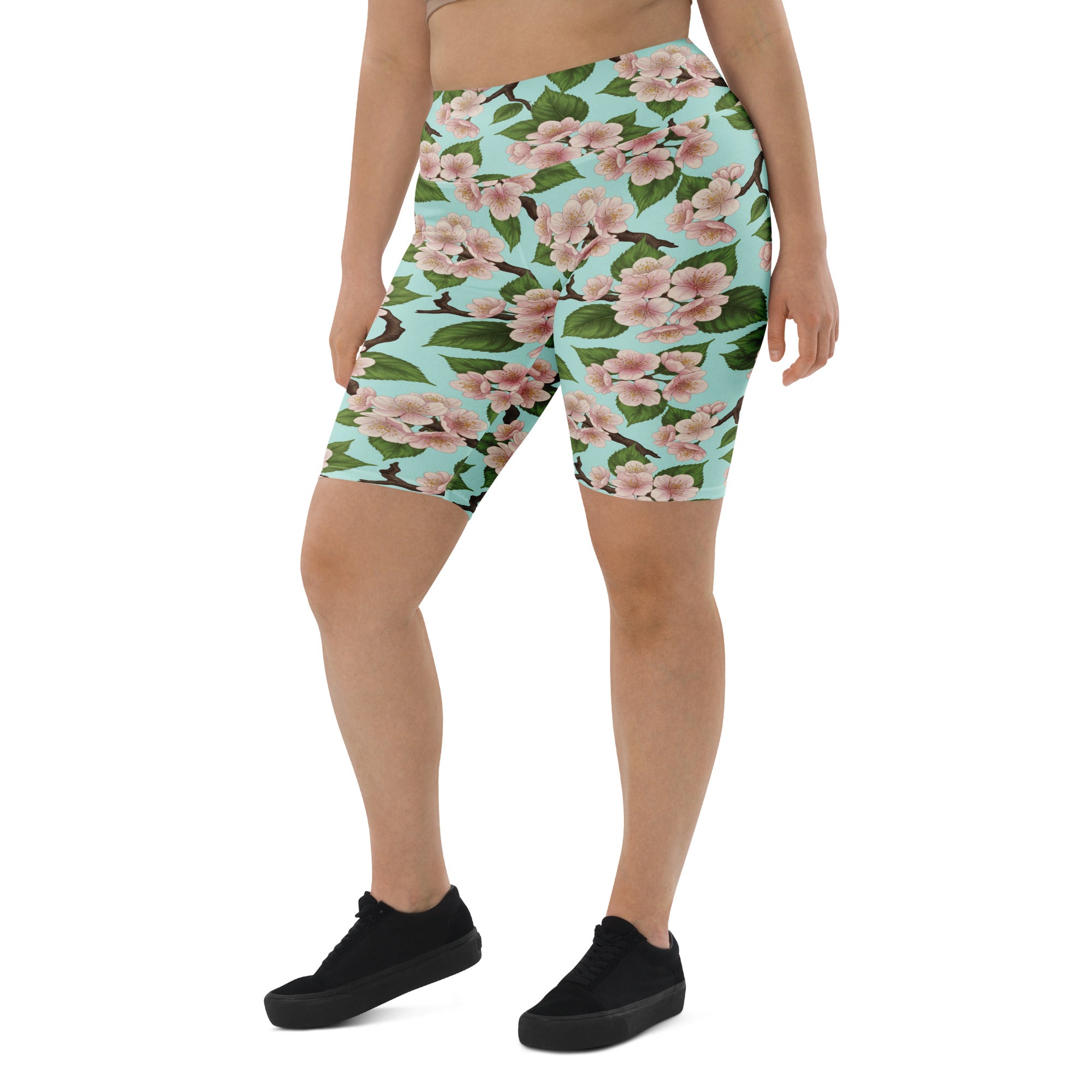 Cherry Blossom Branches Bike Shorts | GearBunch