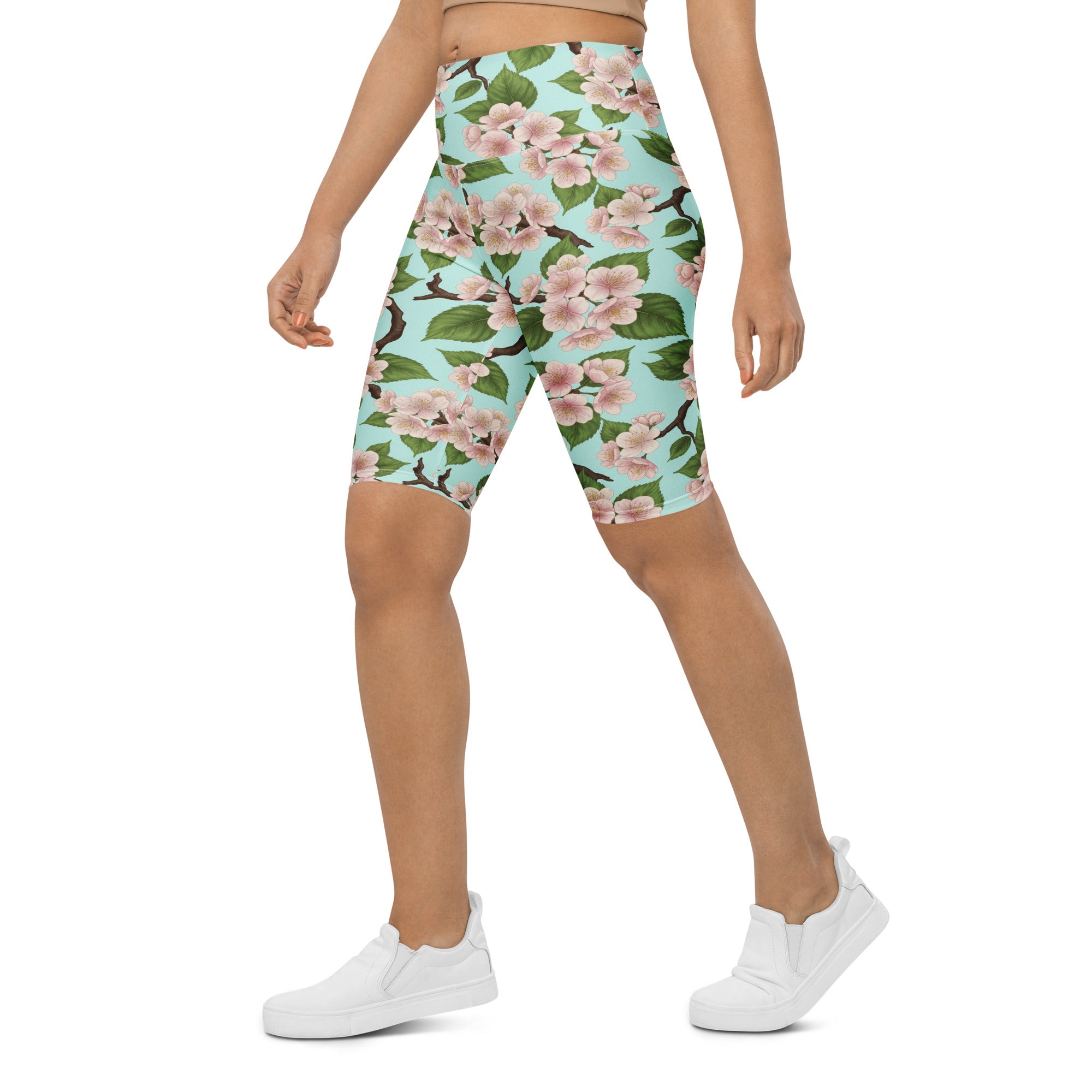 Cherry Blossom Branches Bike Shorts | GearBunch