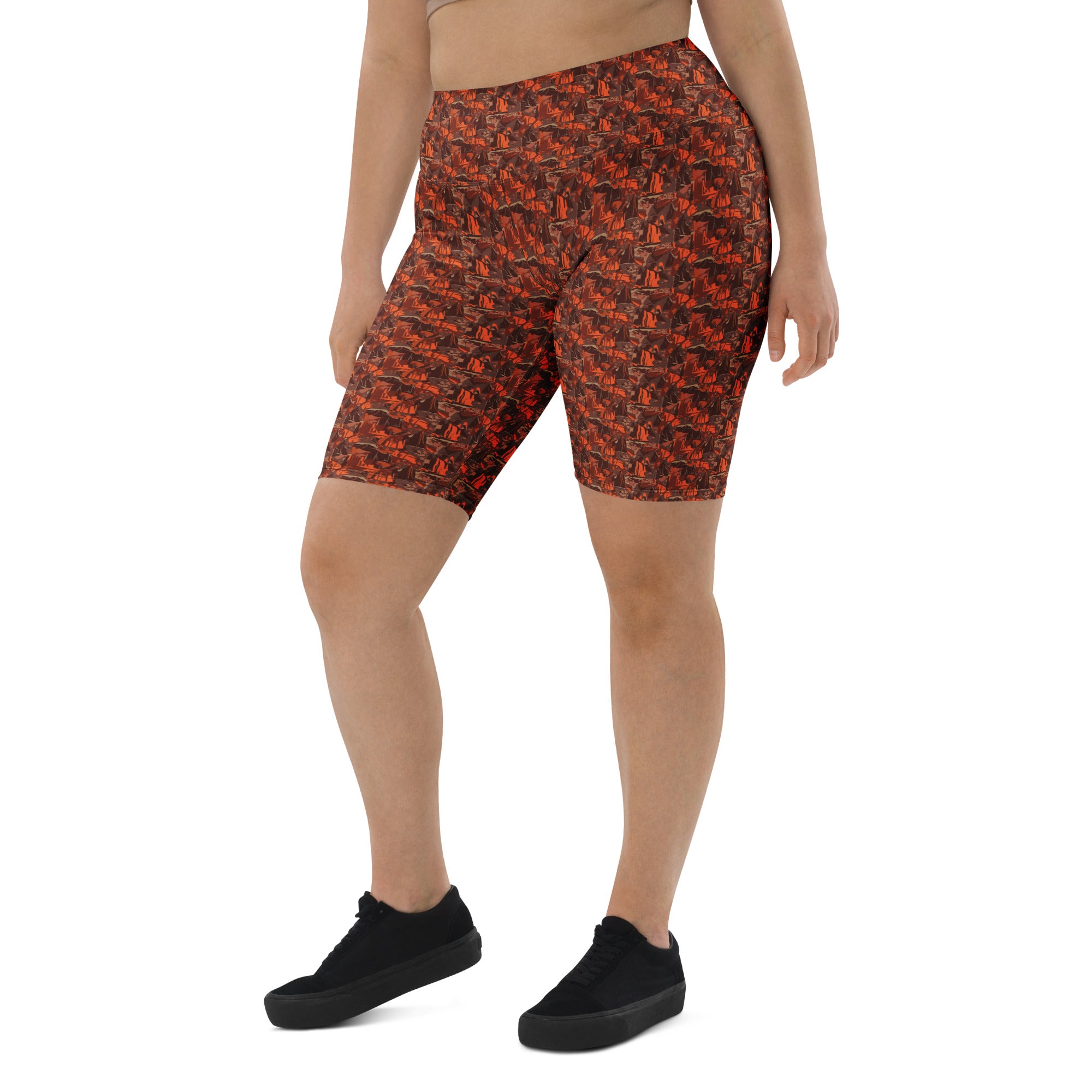 Broken Desert Landscape Bike Shorts | GearBunch