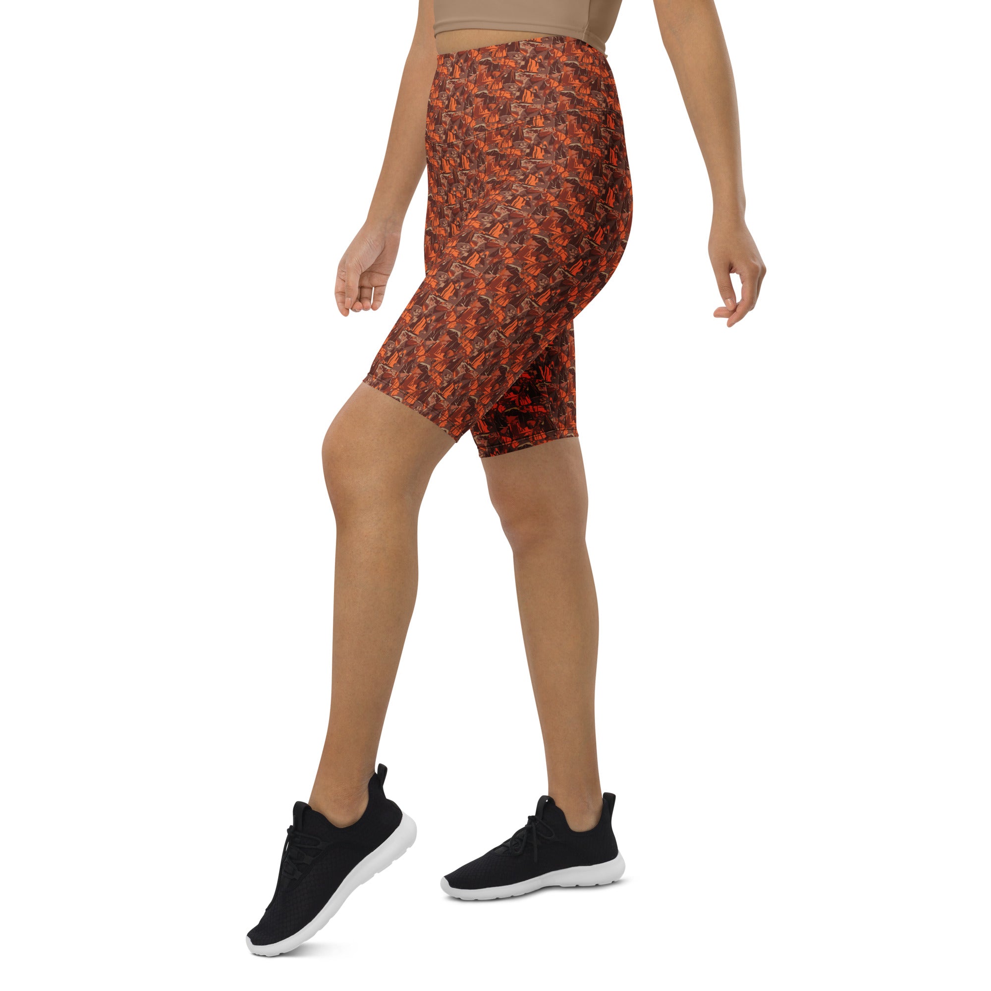 Broken Desert Landscape Bike Shorts | GearBunch